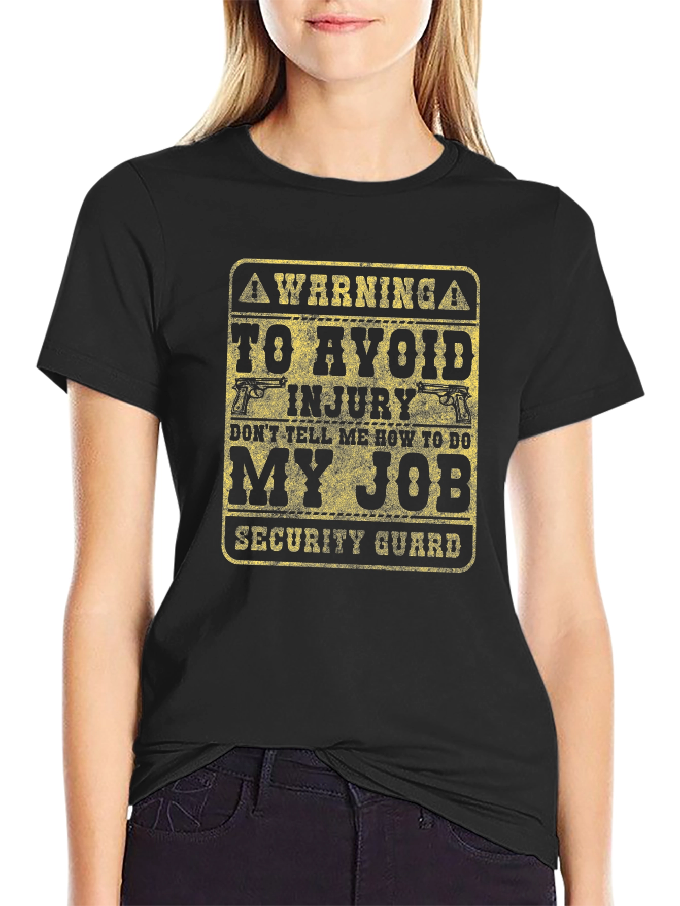 Security Guard Funny Warning T-Shirt