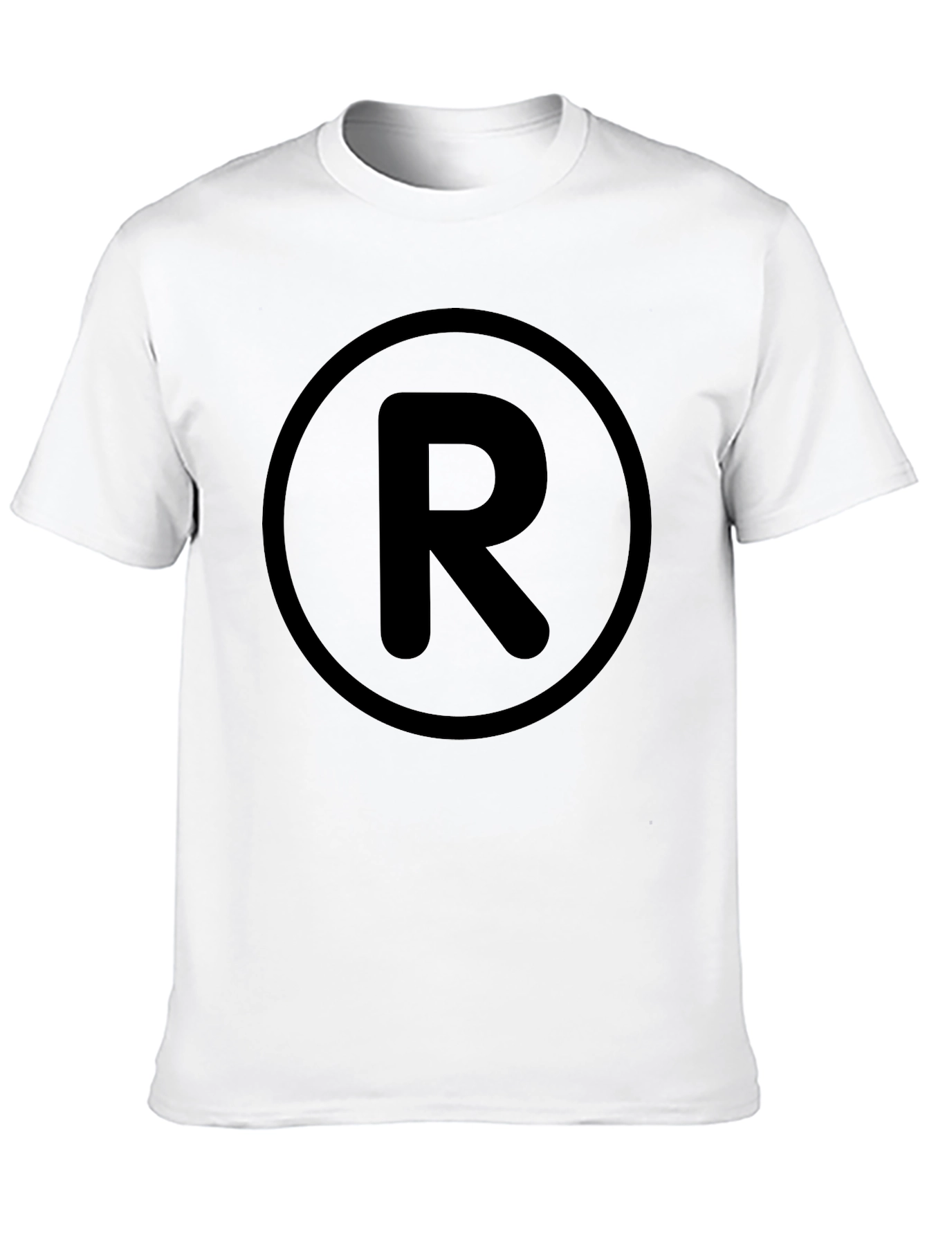 Black R Graphic Tee - Stylish Casual Wear