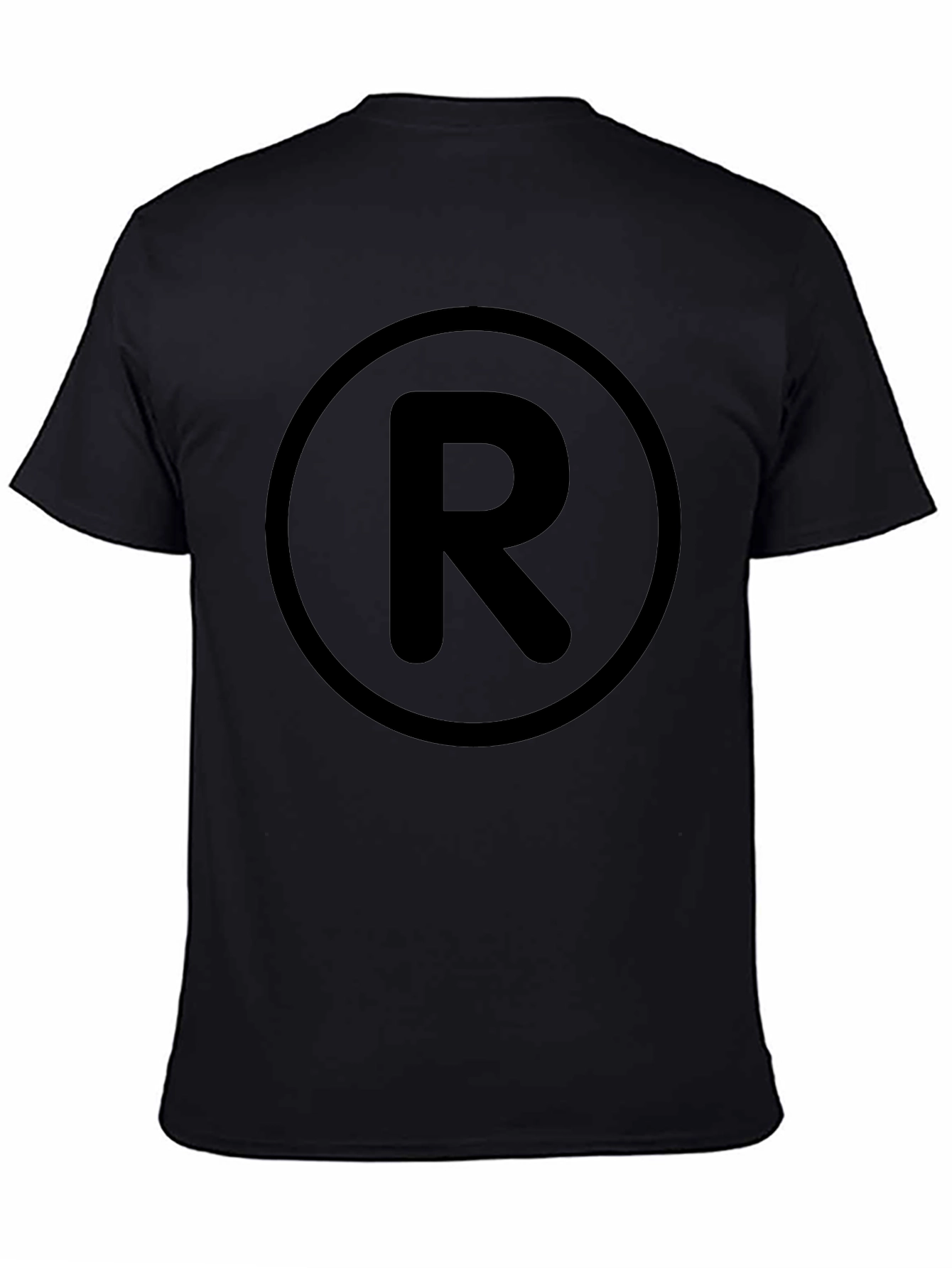 Black R Graphic Tee - Stylish Casual Wear