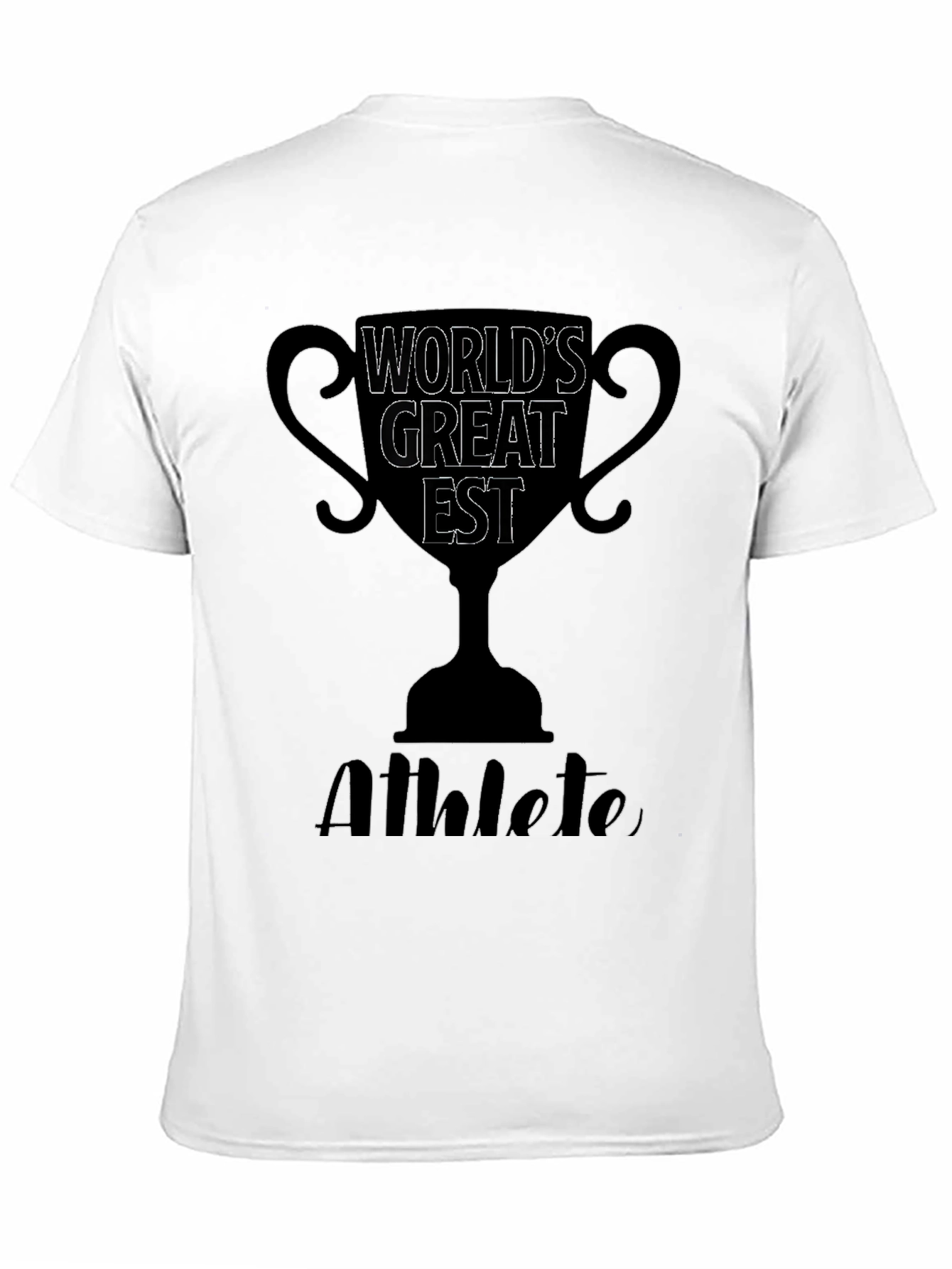 Worlds Greatest Athlete Black Graphic T-Shirt