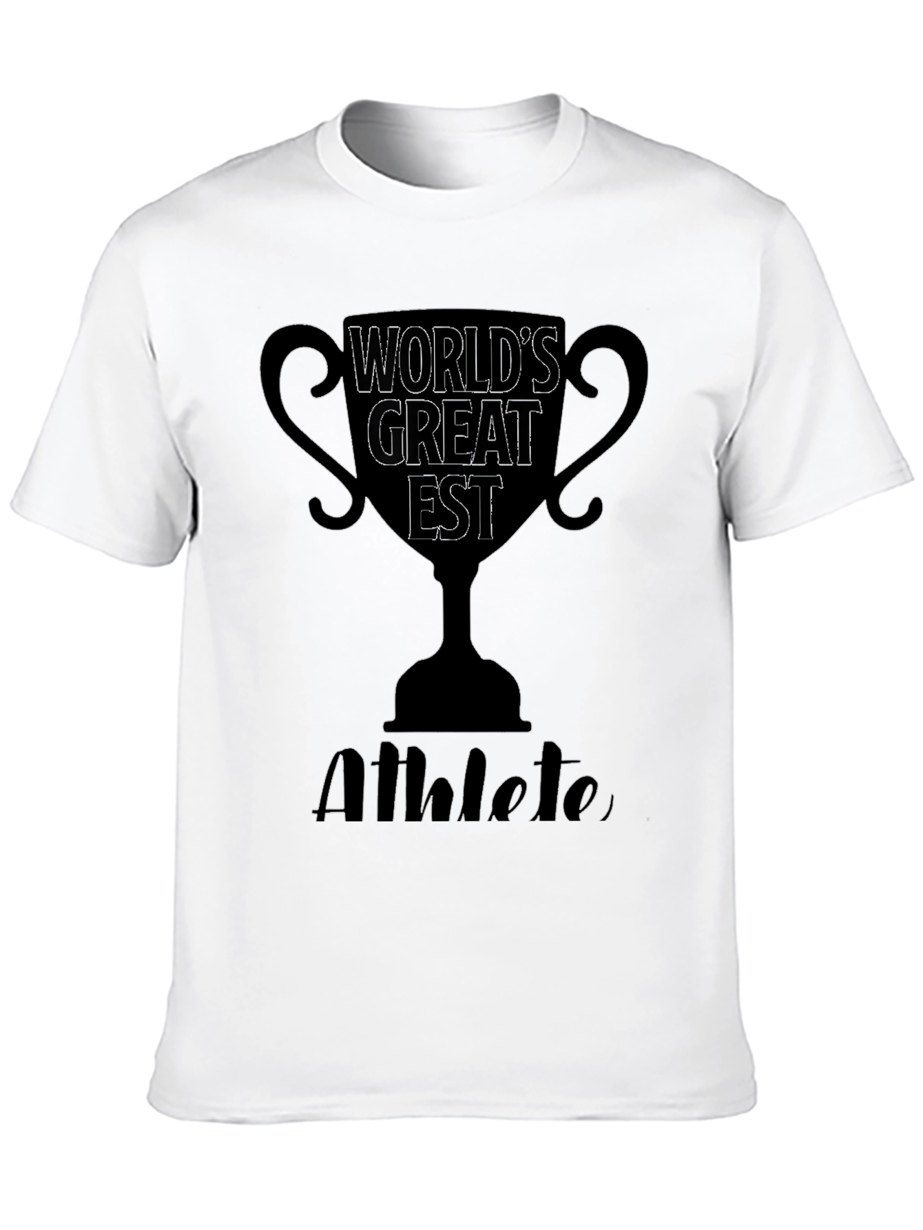 Worlds Greatest Athlete Black Graphic T-Shirt