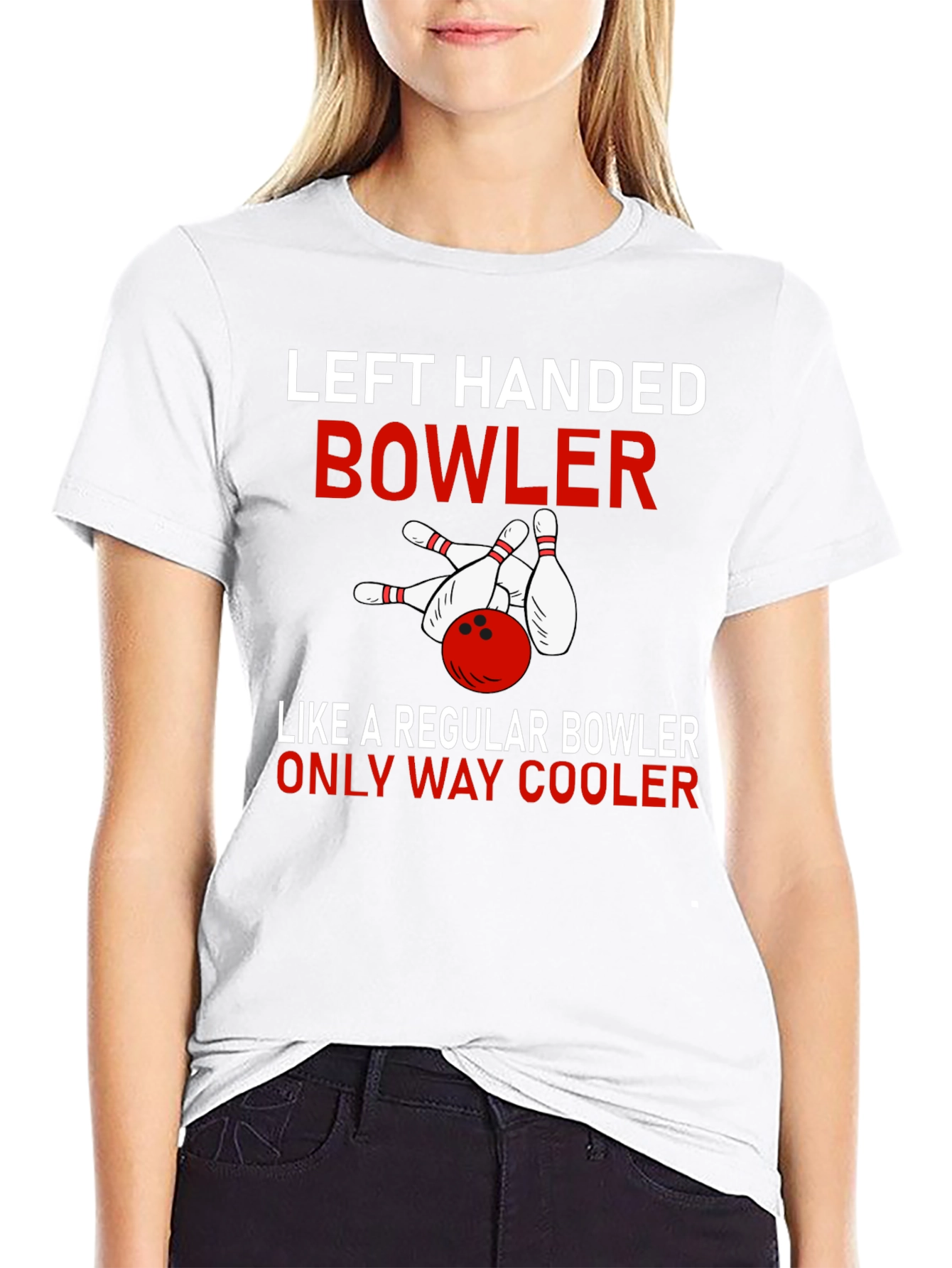 Left Handed Bowler T-Shirt - Cool Bowling Apparel