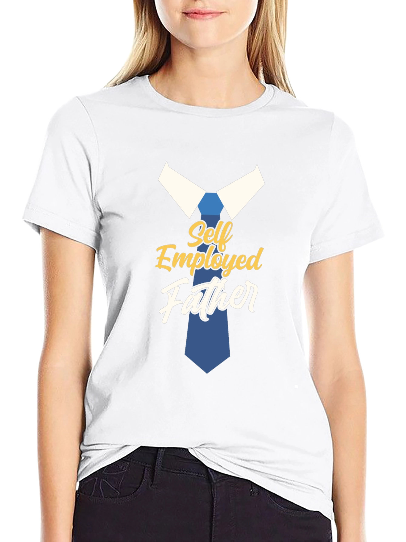 Self Employed Father Graphic Tee - Black