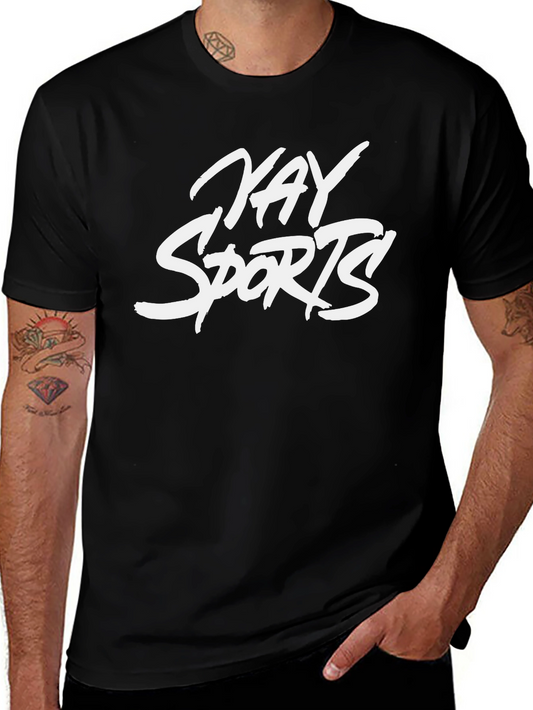 Kay Sports Black Graphic T-Shirt