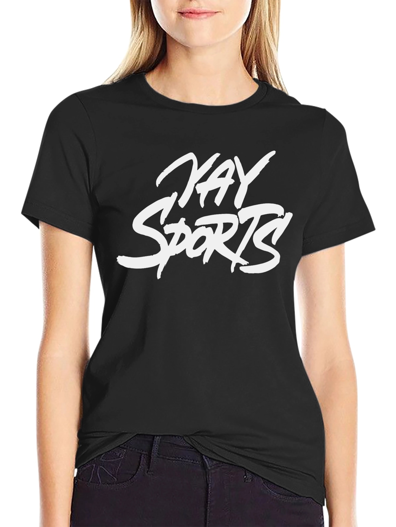 Kay Sports Black Graphic T-Shirt