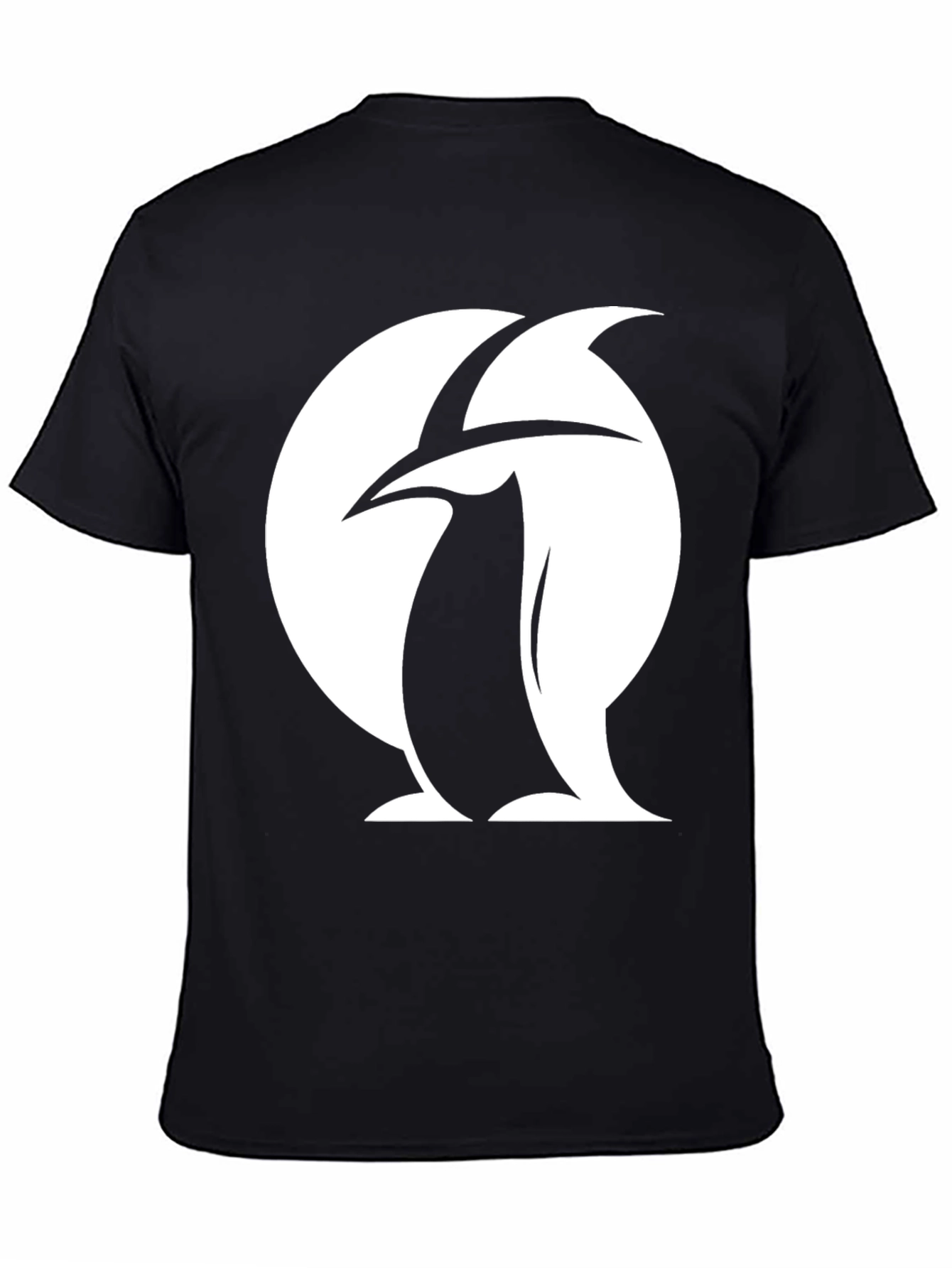 Penguin Logo Black T-Shirt Unique Design