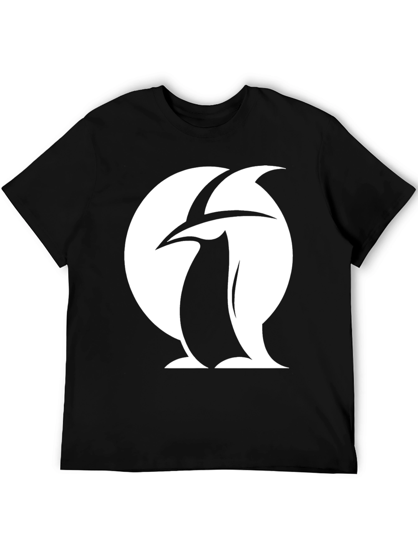 Penguin Logo Black T-Shirt Unique Design