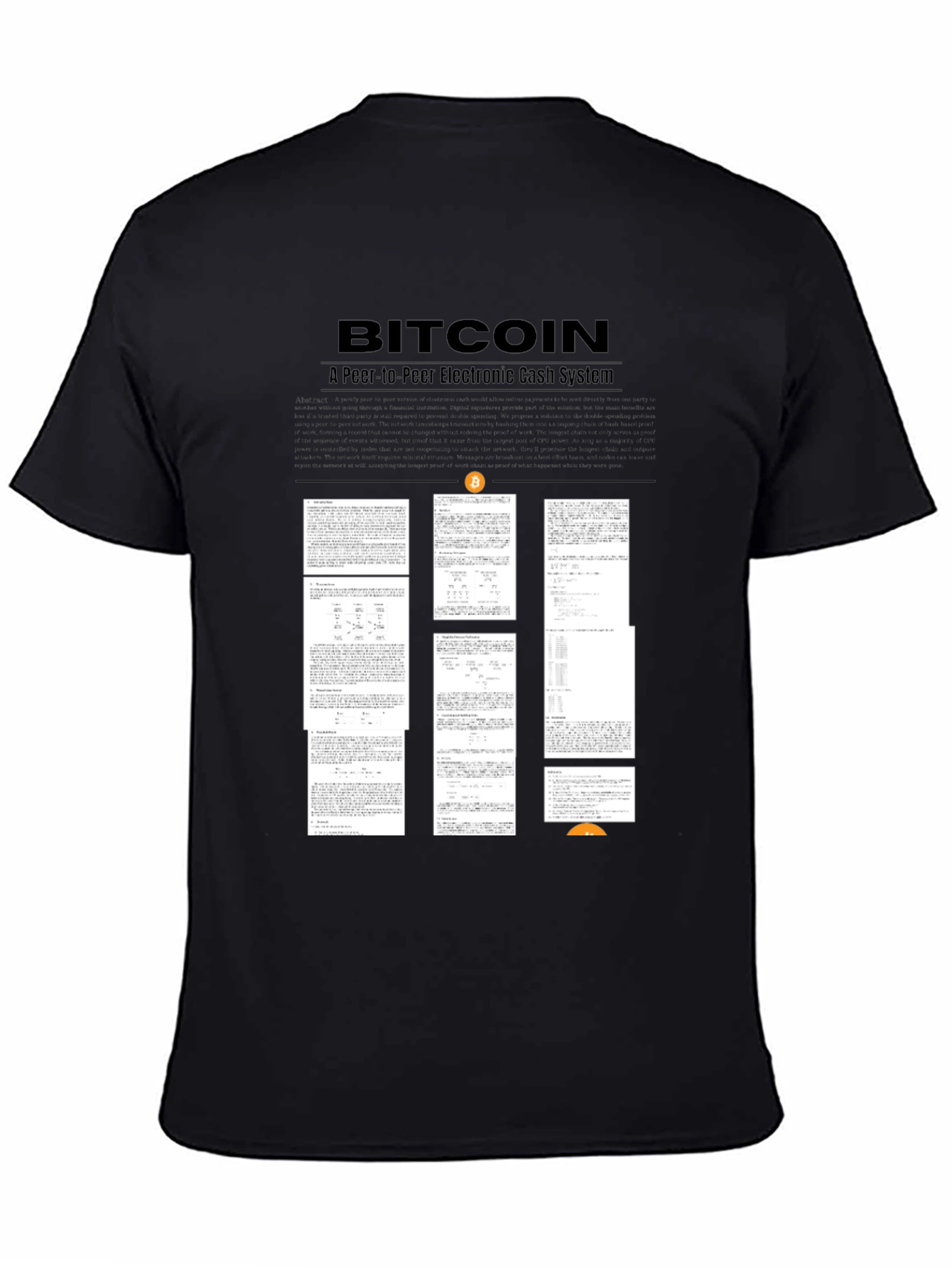 Bitcoin Whitepaper Print T-Shirt