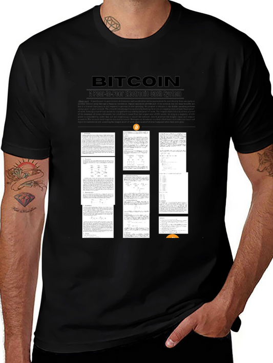 Bitcoin Whitepaper Print T-Shirt