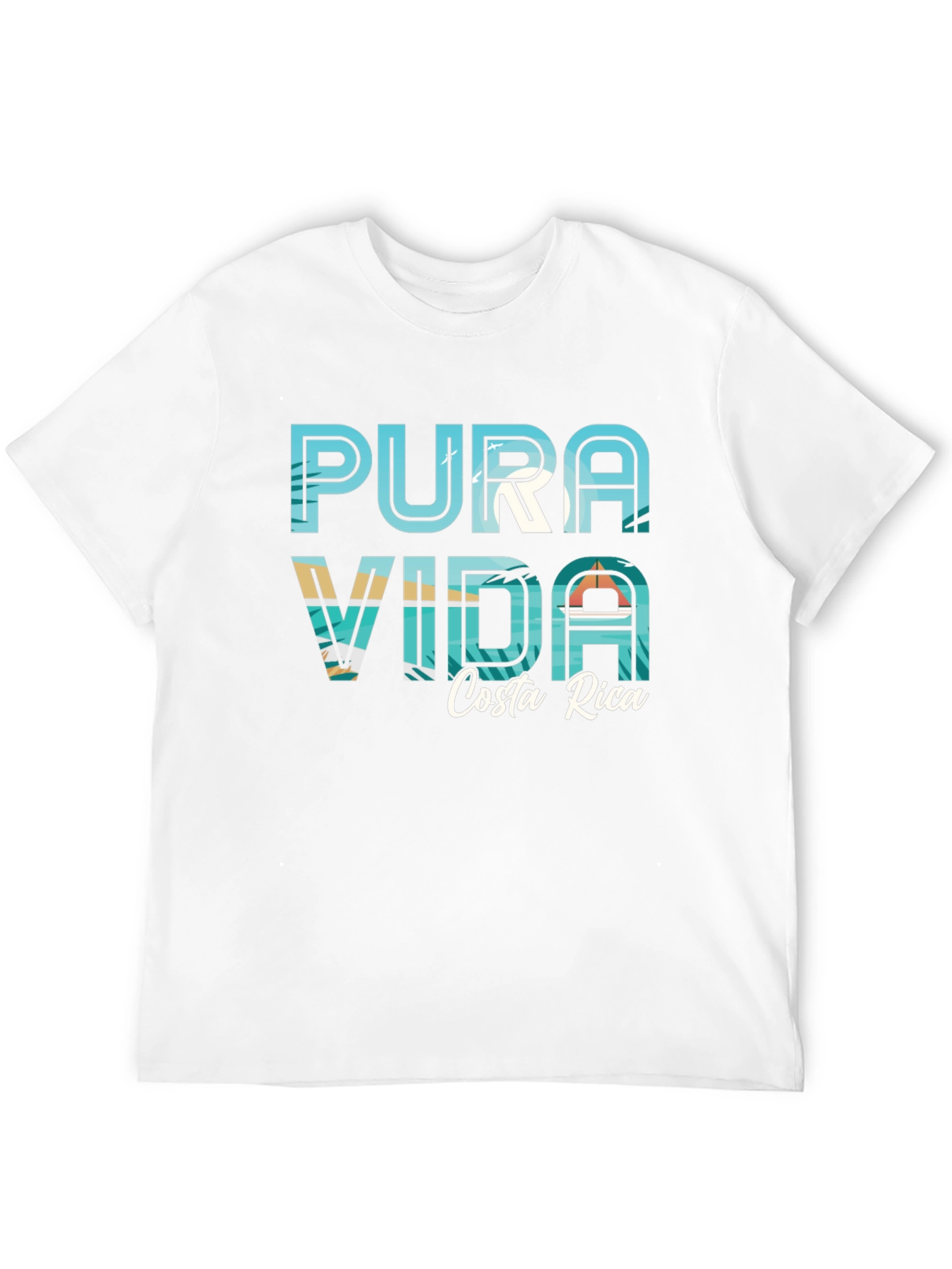 Pura Vida Costa Rica Graphic Tee - Black