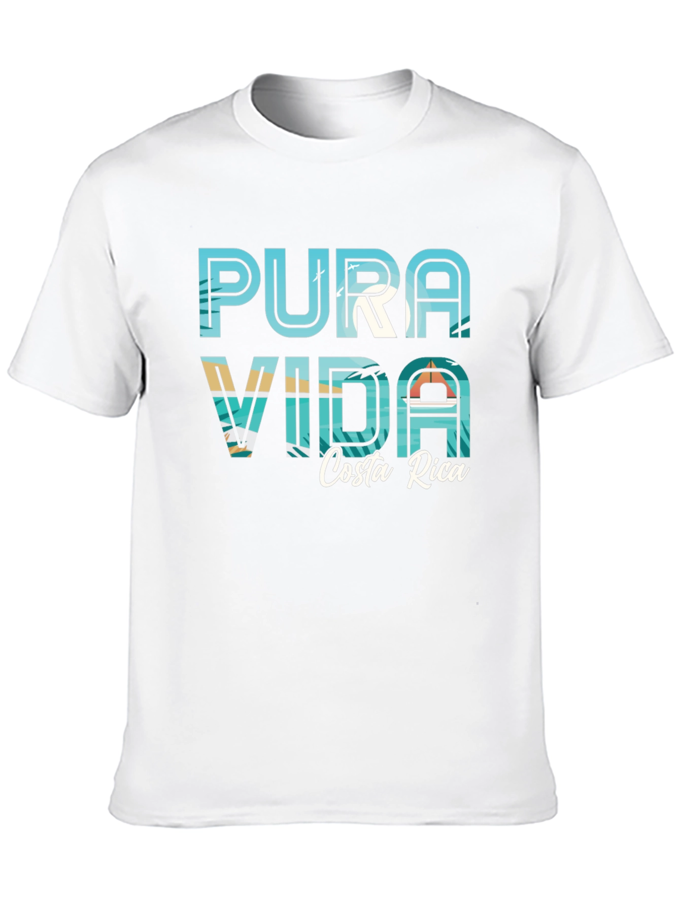 Pura Vida Costa Rica Graphic Tee - Black