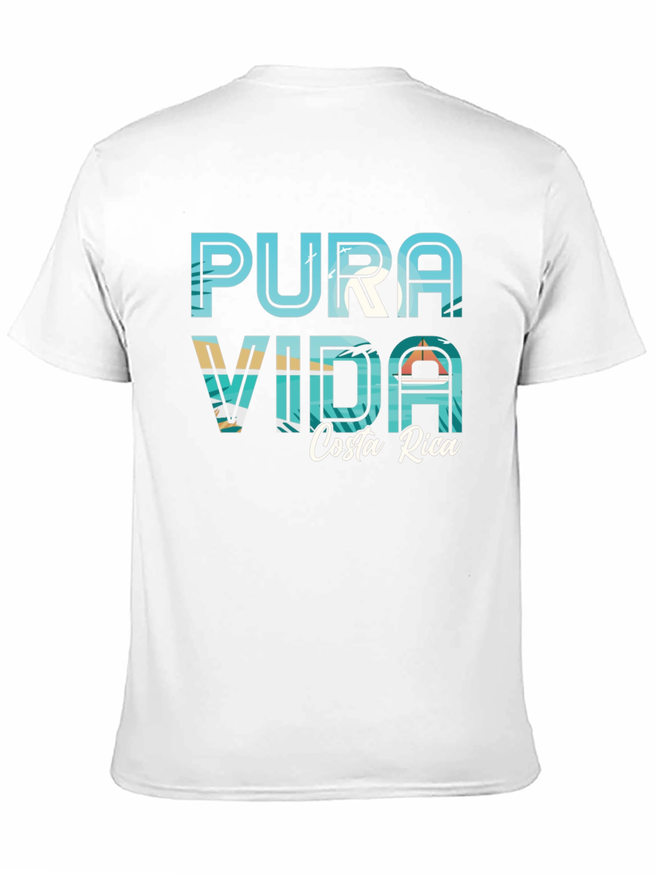 Pura Vida Costa Rica Graphic Tee - Black