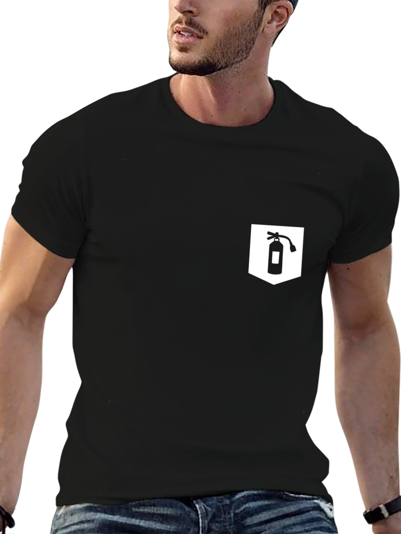 Fire Safety Pocket Tee - Black