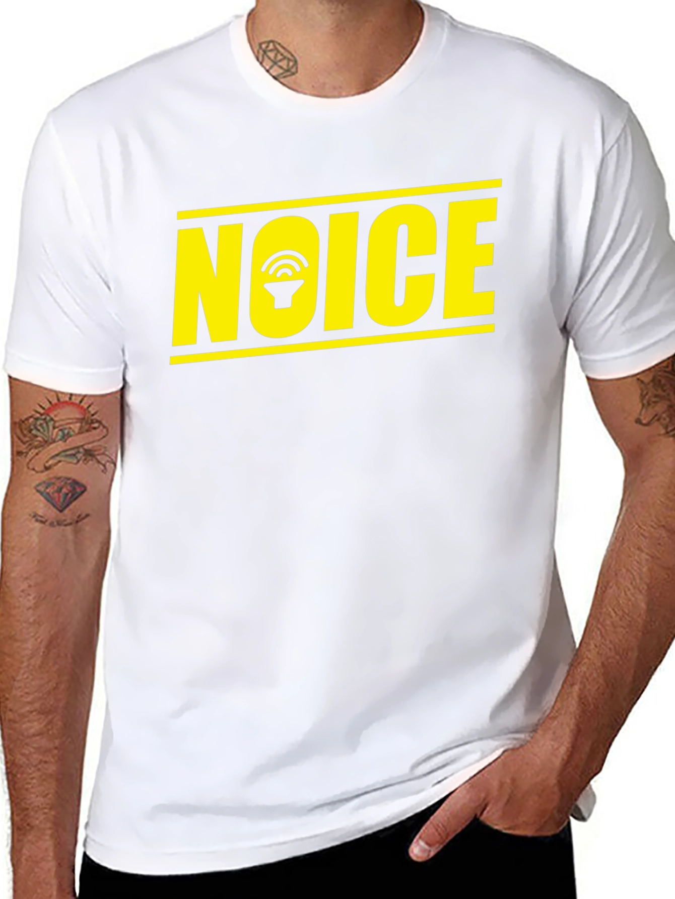 NOICE T-Shirt - Speaker Graphic Tee - Black Cotton