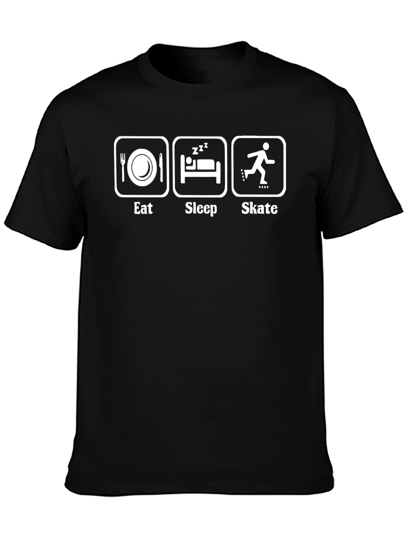 Eat Sleep Skate Black T-Shirt