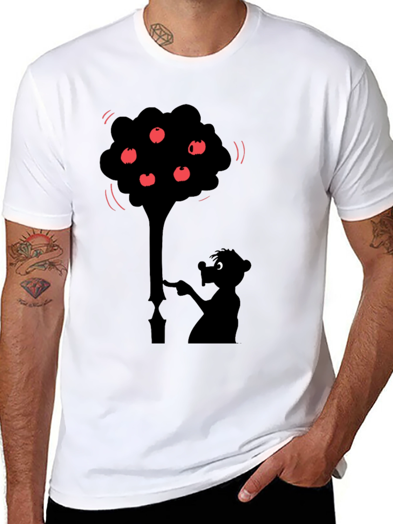 Funny Tree Silhouette Graphic Tee