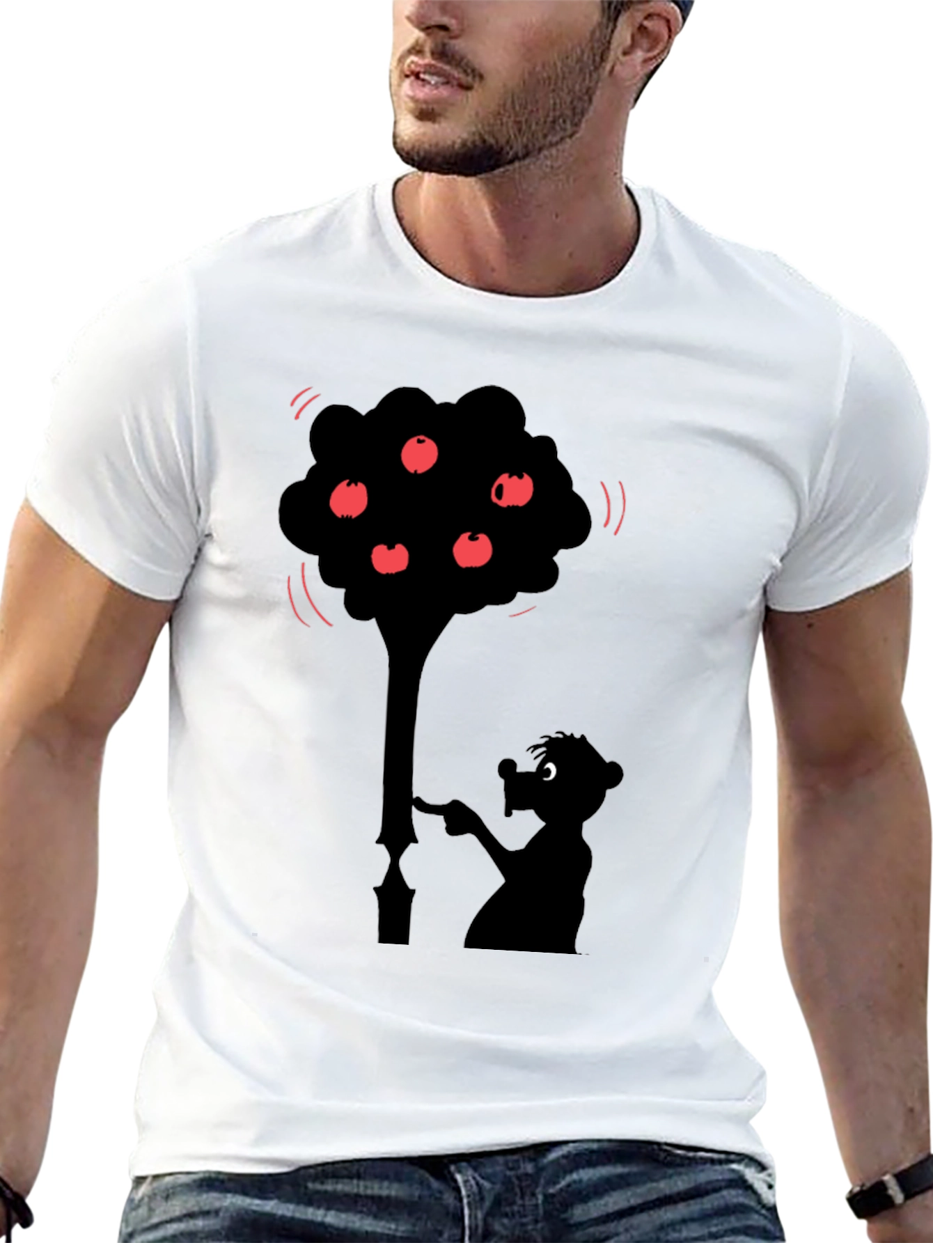 Funny Tree Silhouette Graphic Tee