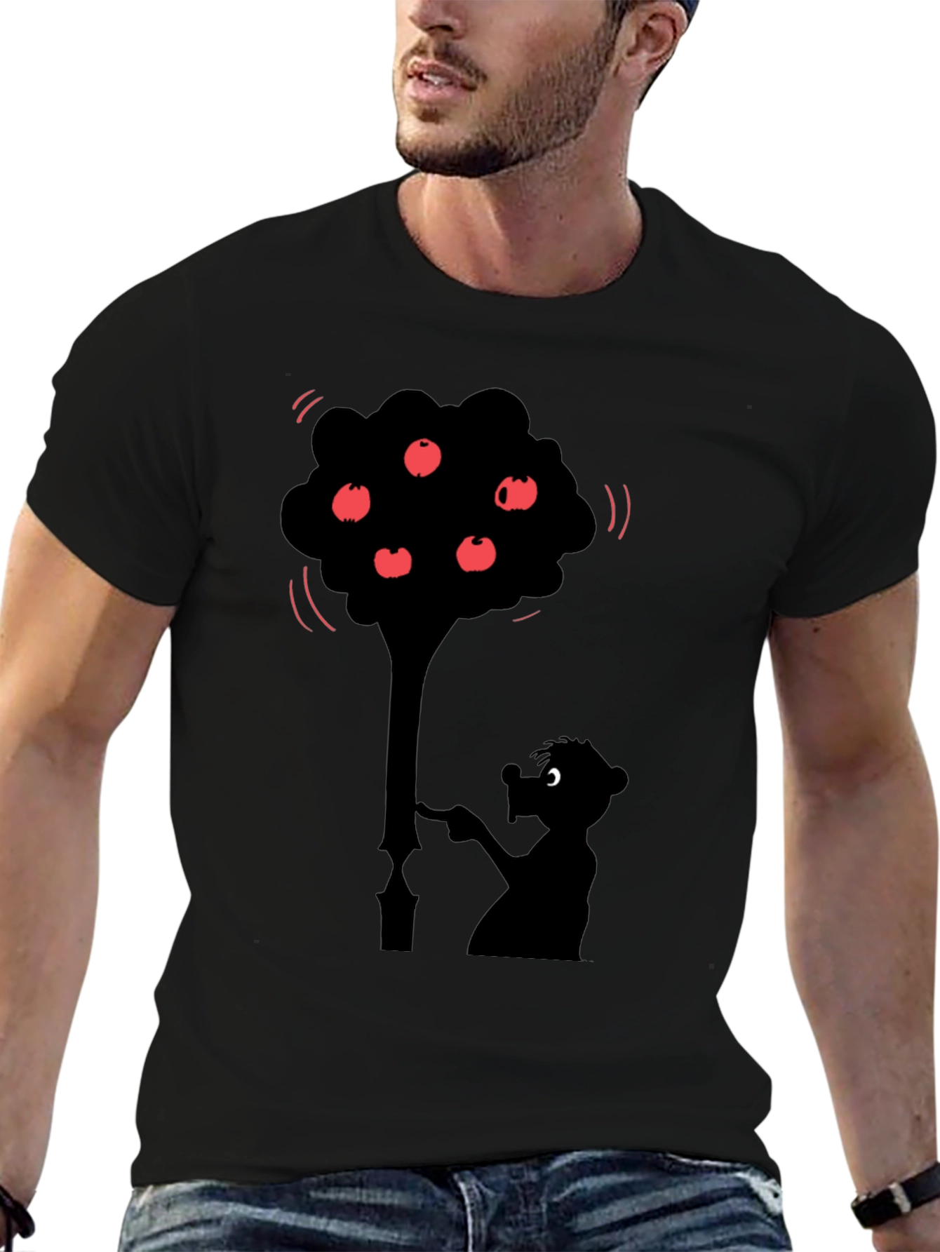 Funny Tree Silhouette Graphic Tee
