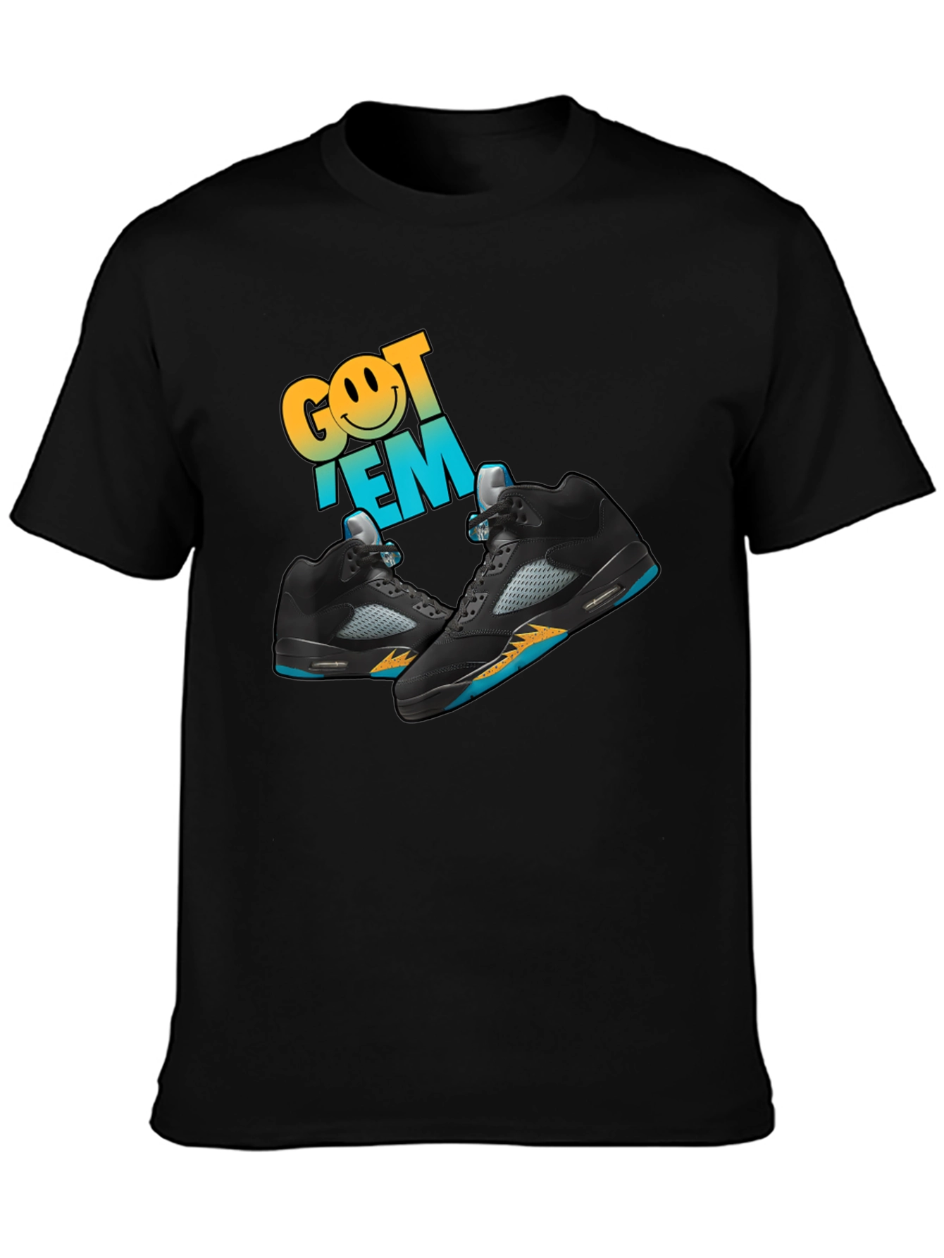 Got Em Sneaker Graphic Black T-Shirt