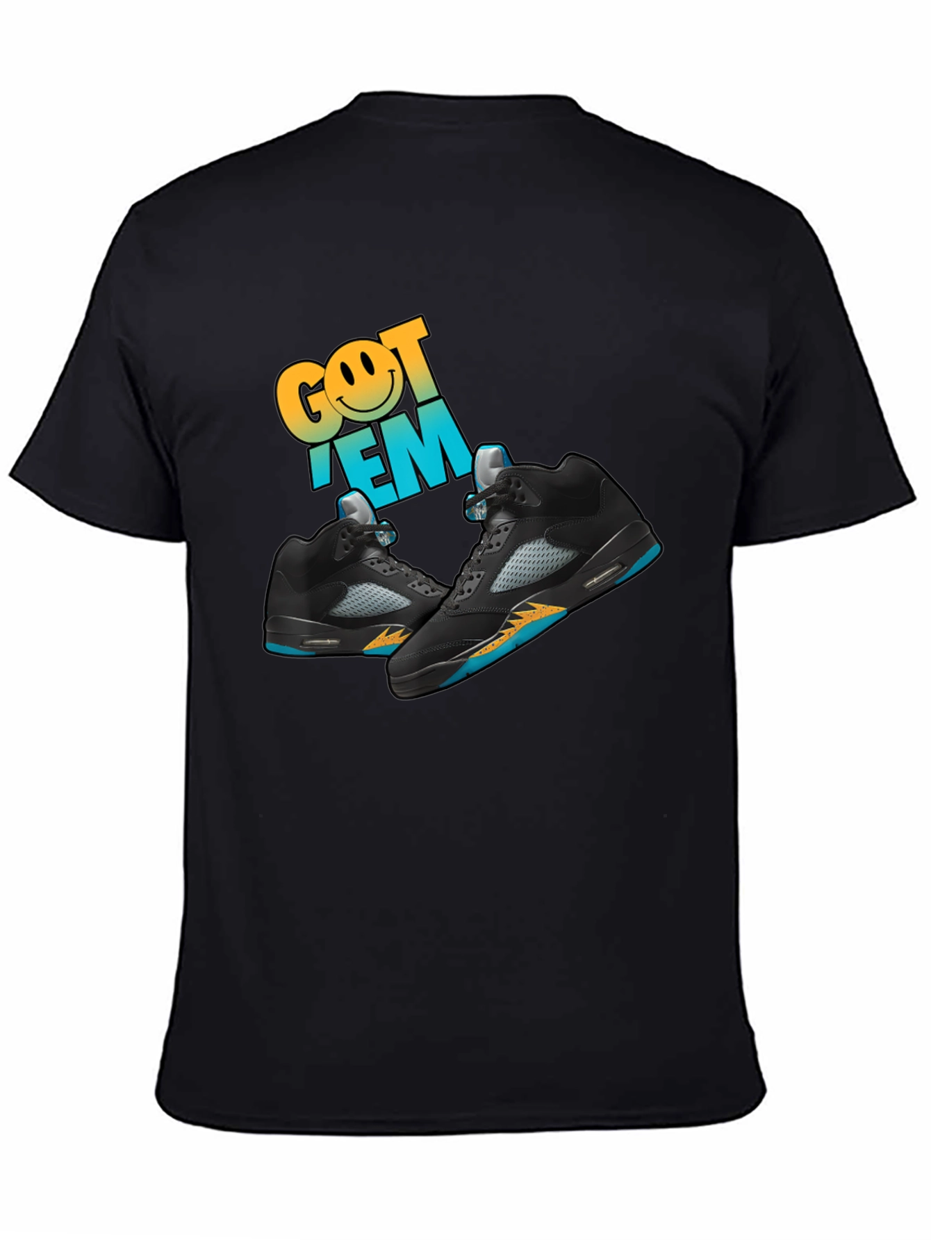 Got Em Sneaker Graphic Black T-Shirt