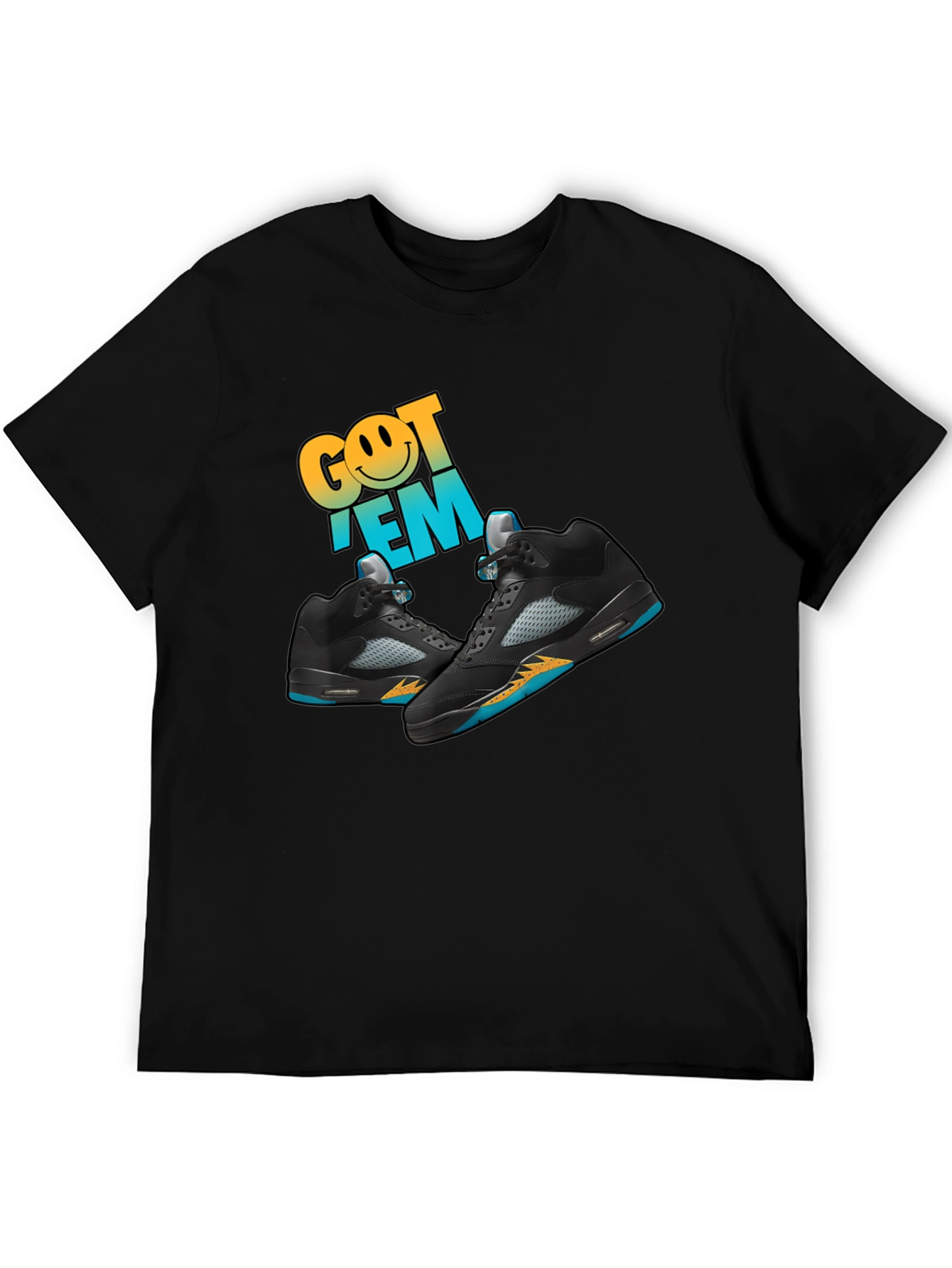 Got Em Sneaker Graphic Black T-Shirt