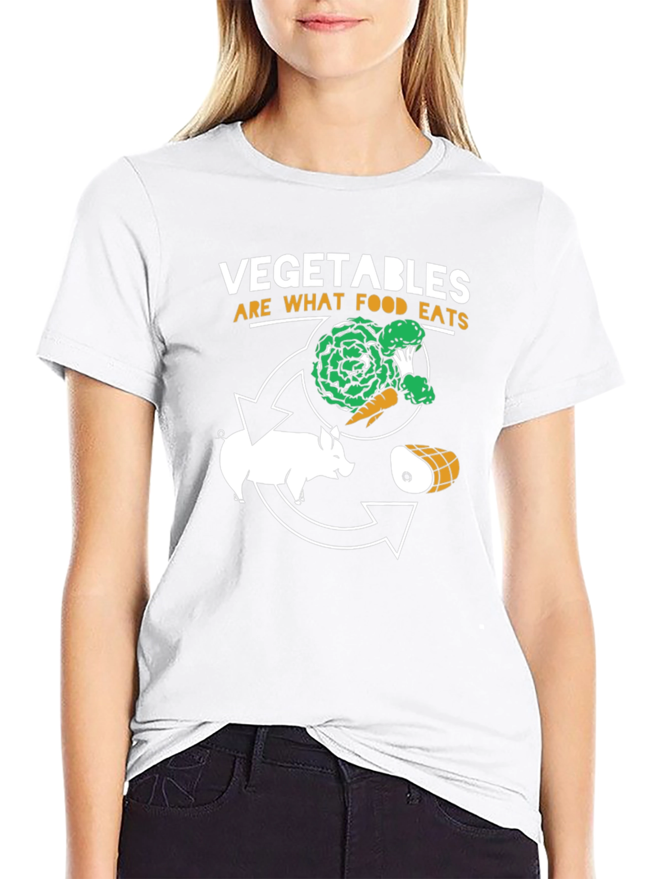 Vegetable Cycle T-Shirt - Food Chain Humor