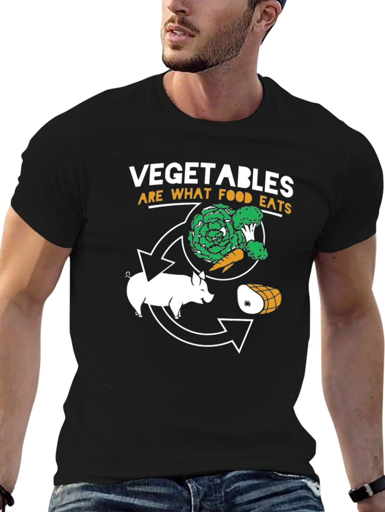 Vegetable Cycle T-Shirt - Food Chain Humor