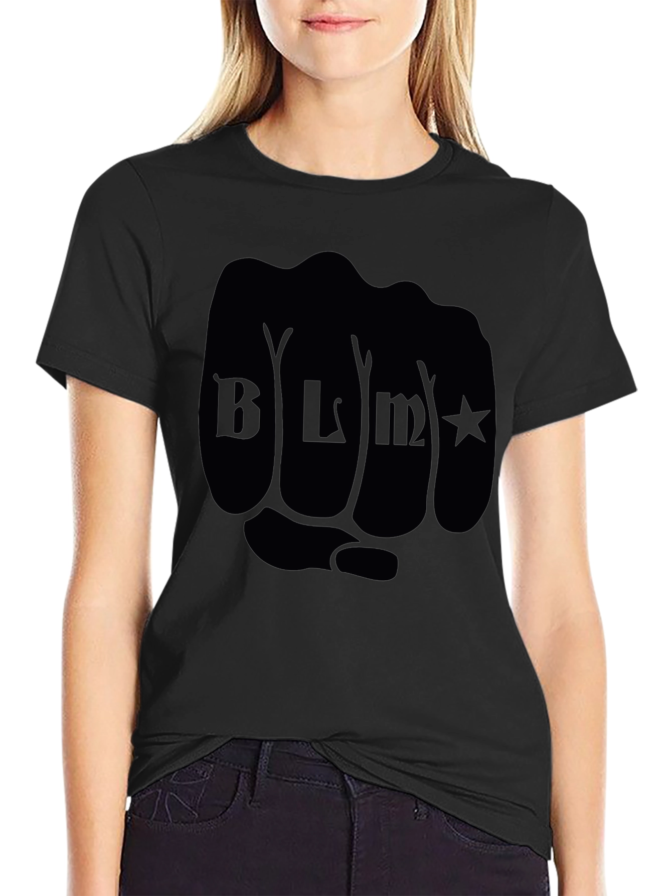 BLM Fist Graphic Tee - Black