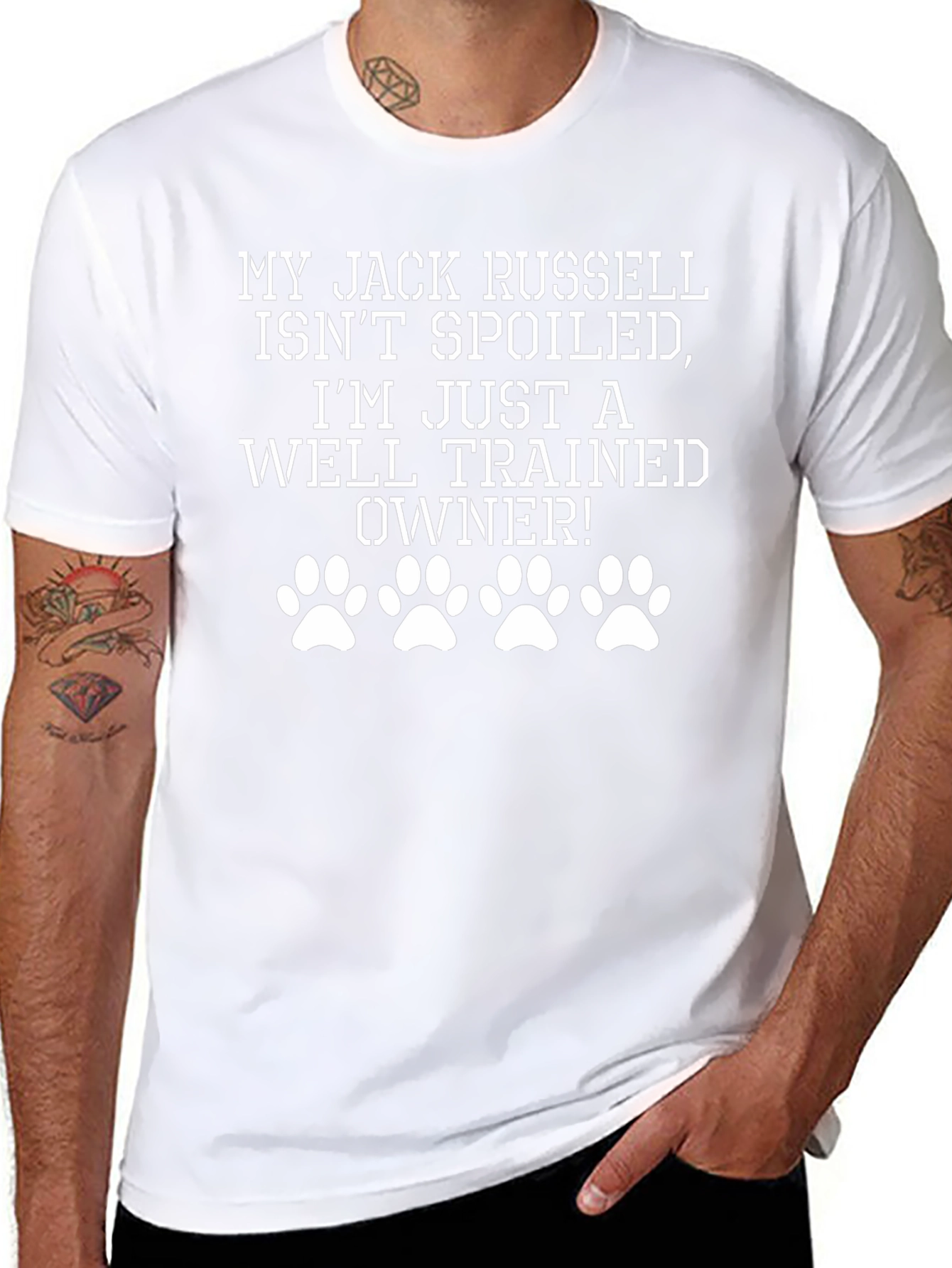 Jack Russell Owner T-Shirt - Spoiled Dog Humor