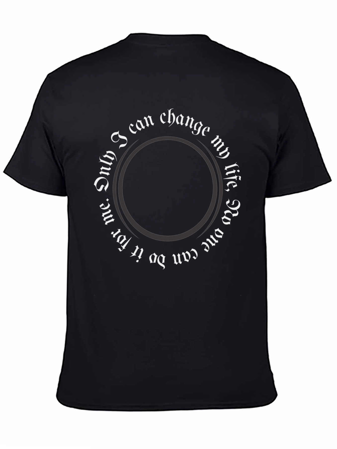 Motivational Circle Print T-Shirt