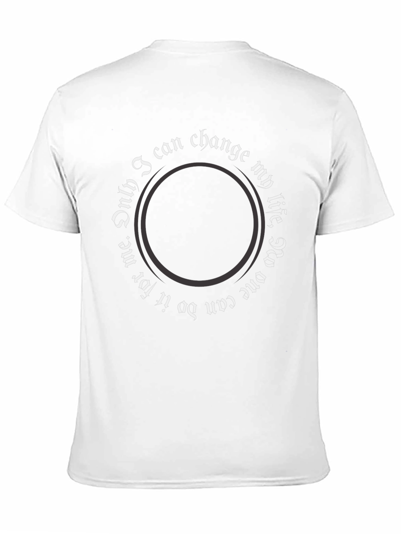 Motivational Circle Print T-Shirt