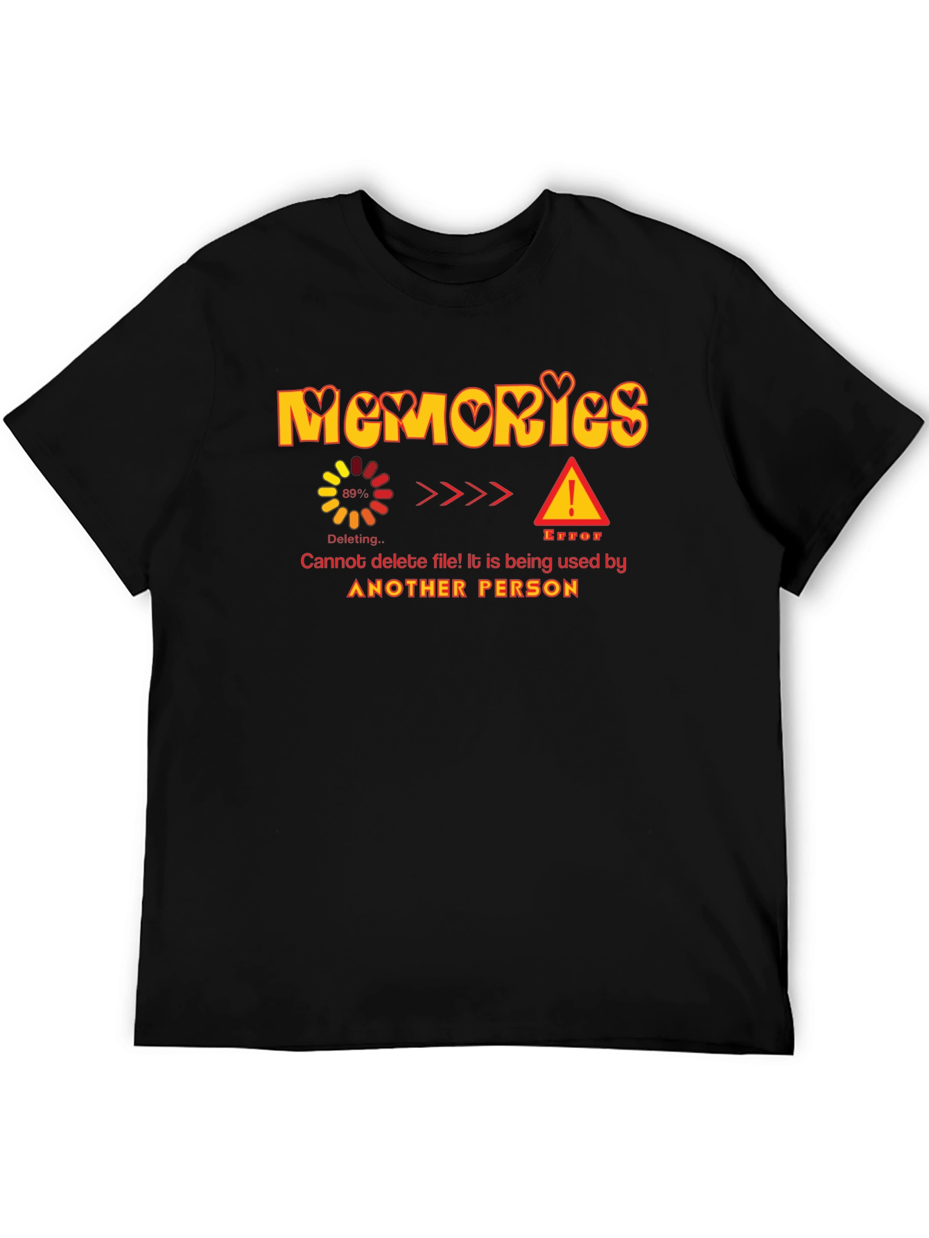 Memories Deleting Error Graphic T-Shirt
