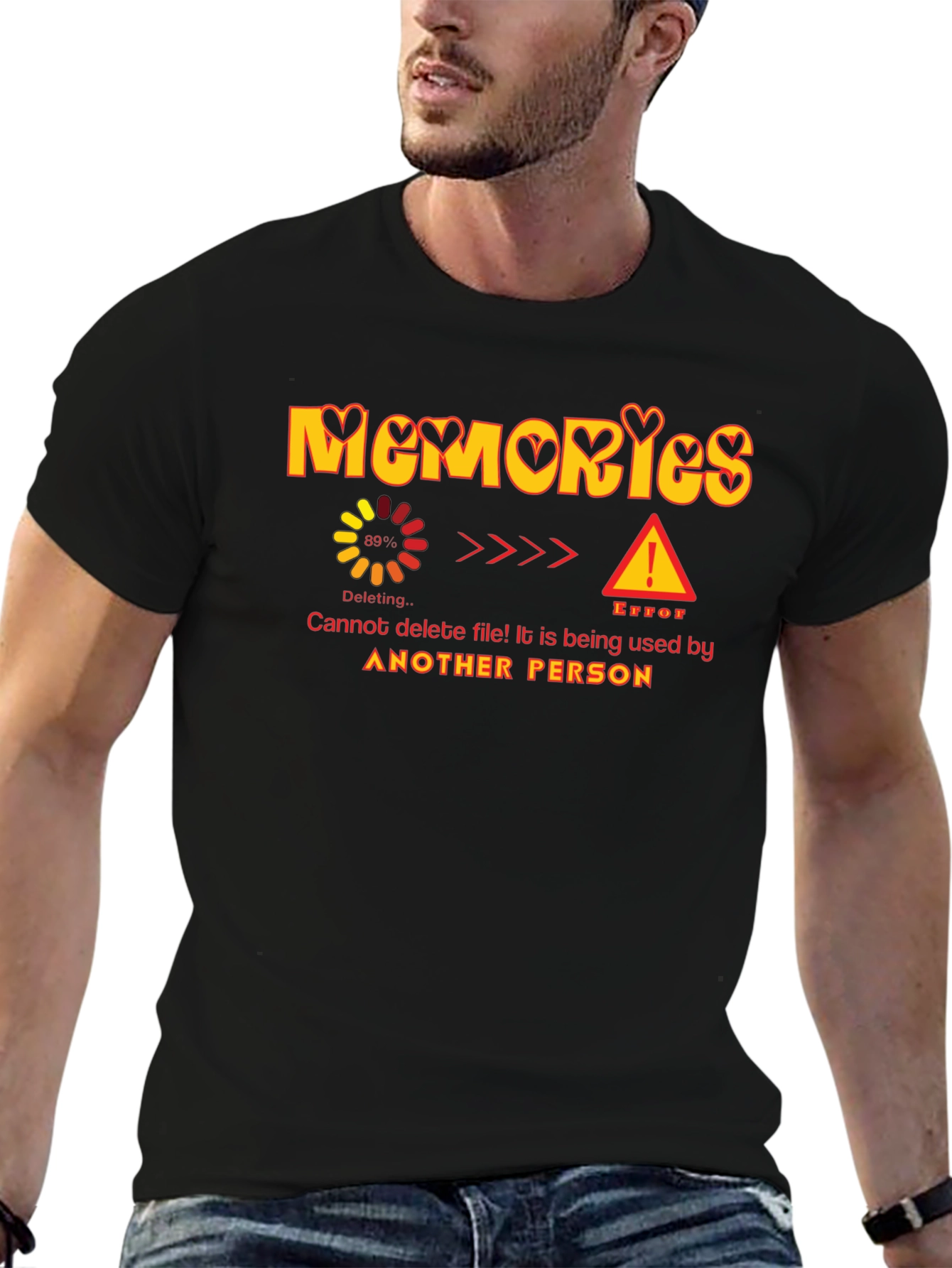 Memories Deleting Error Graphic T-Shirt