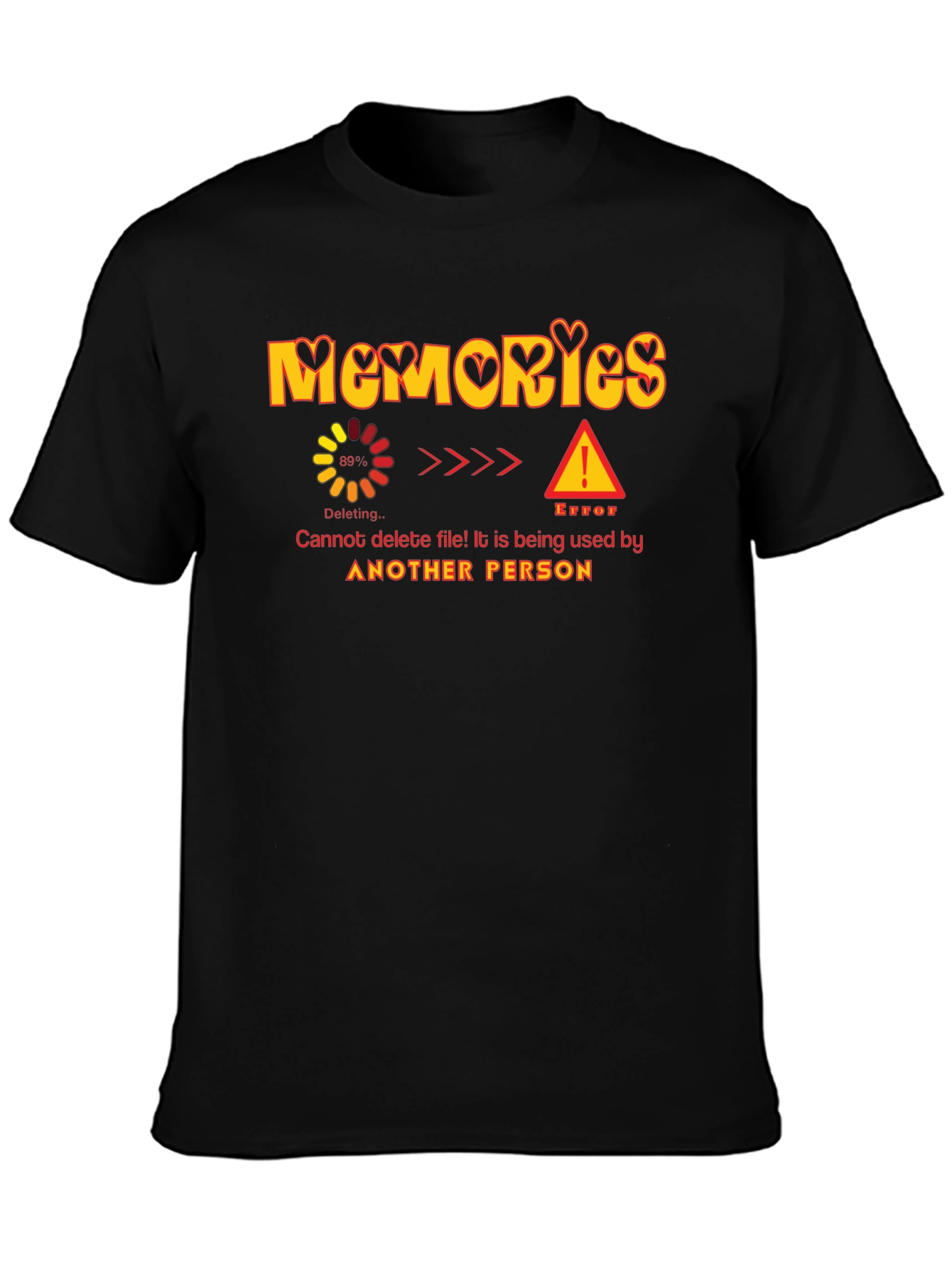 Memories Deleting Error Graphic T-Shirt