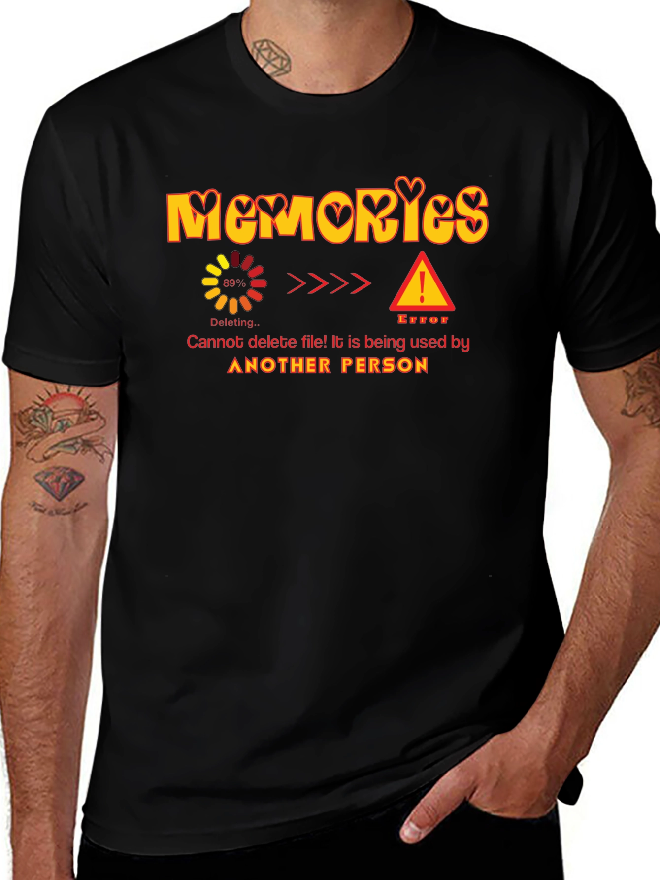 Memories Deleting Error Graphic T-Shirt