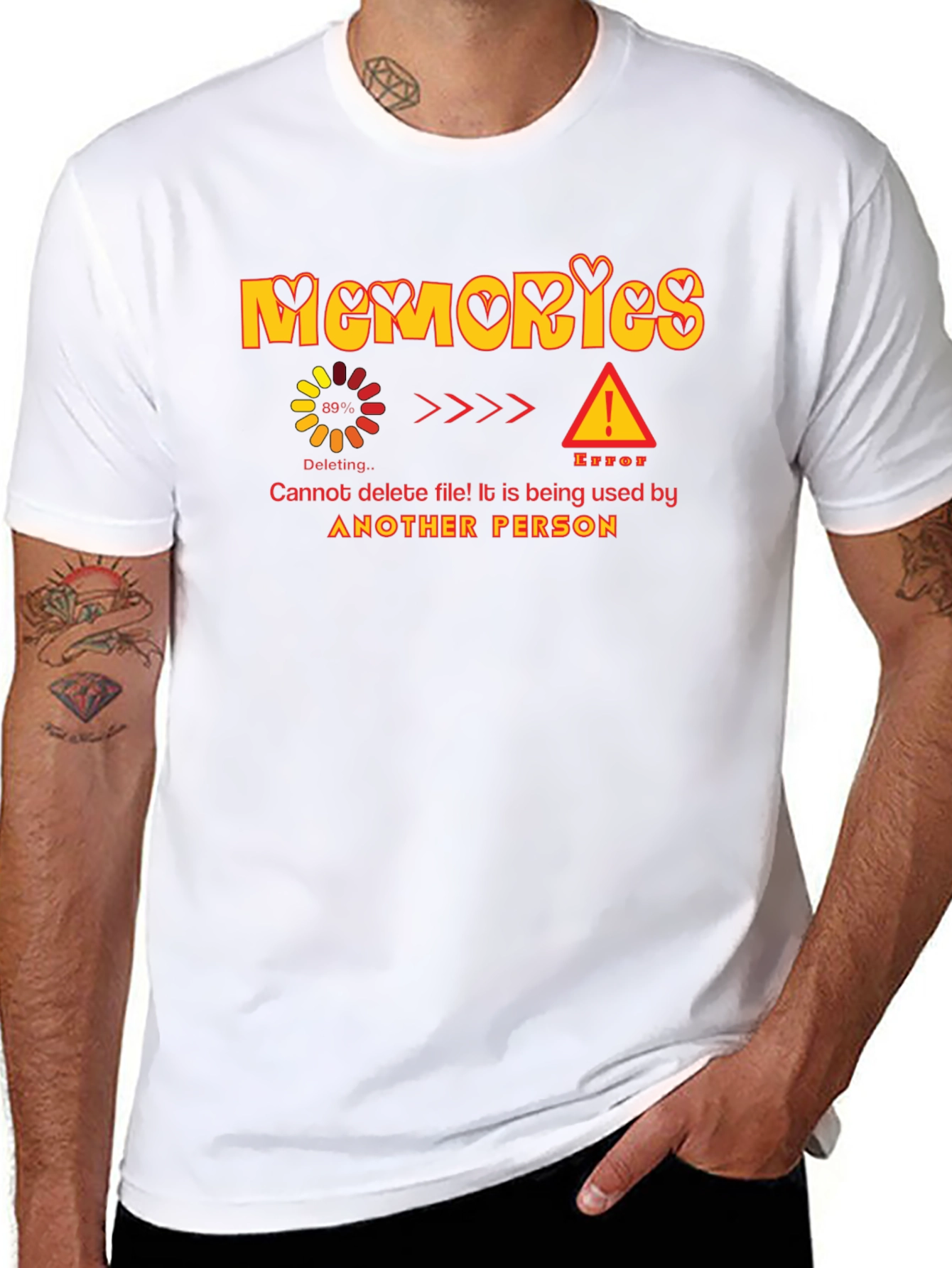 Memories Deleting Error Graphic T-Shirt
