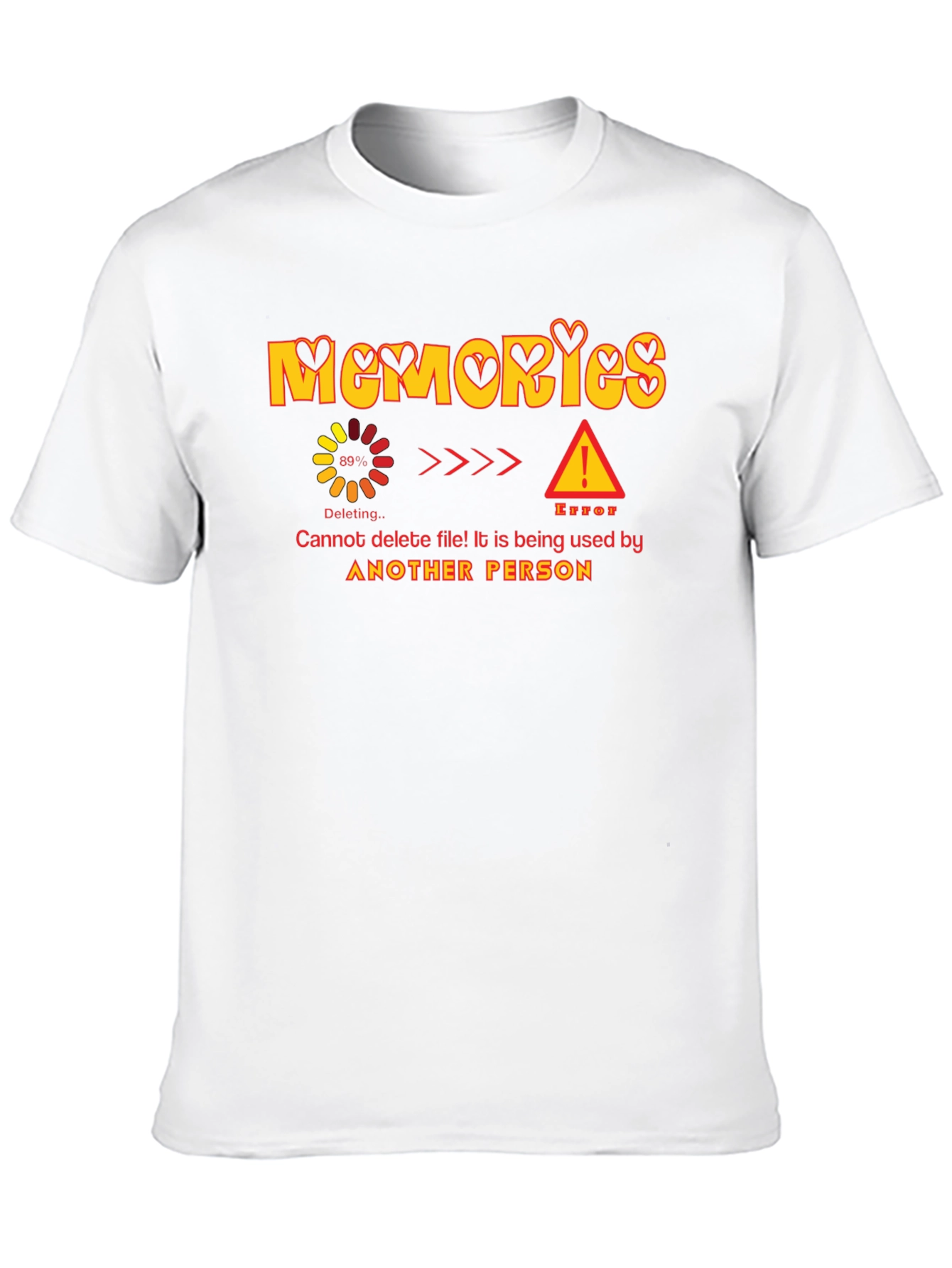 Memories Deleting Error Graphic T-Shirt