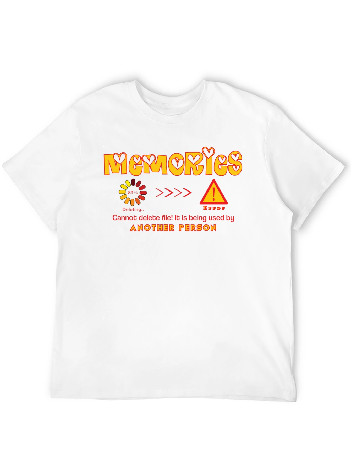 Memories Deleting Error Graphic T-Shirt