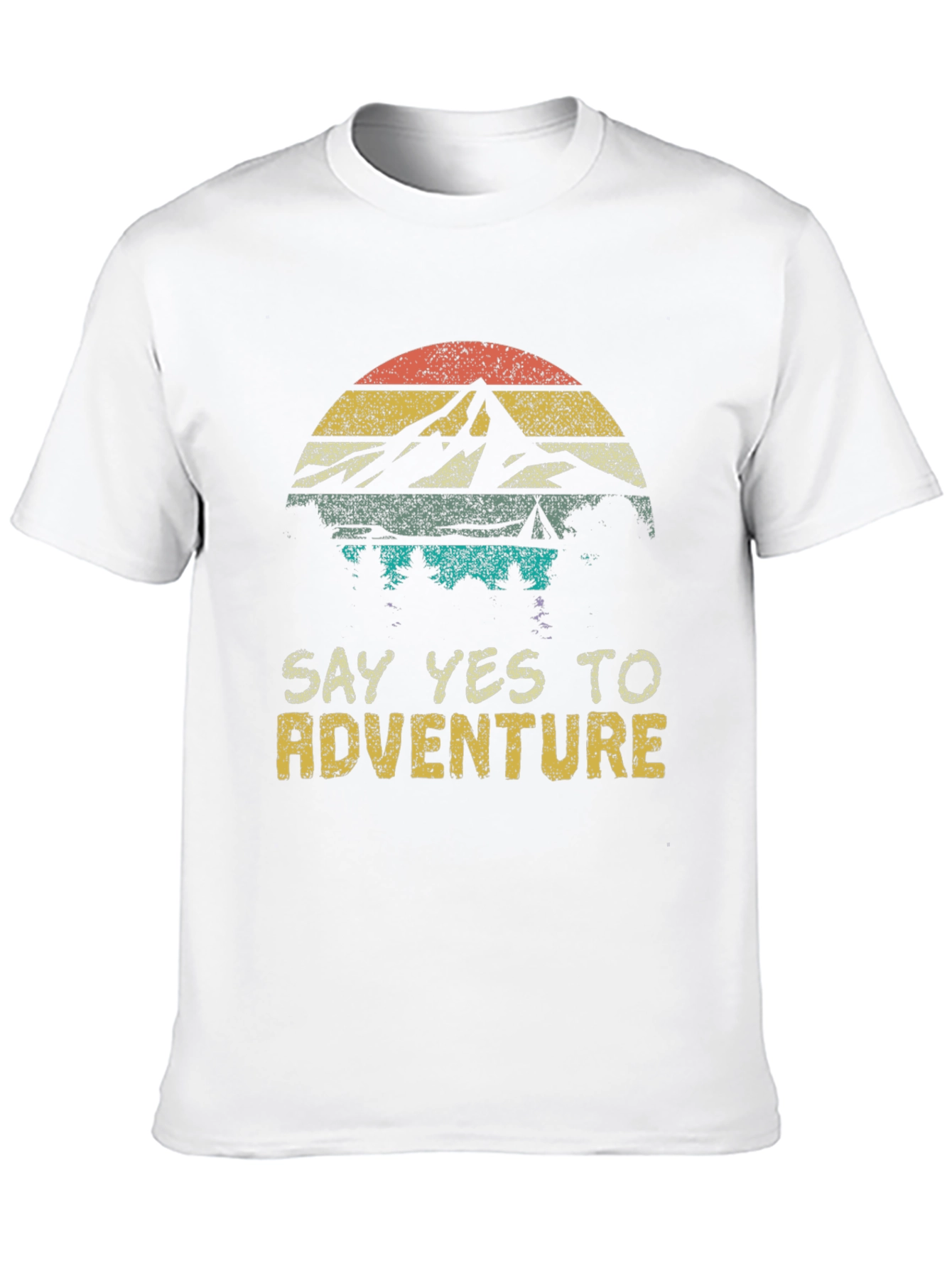 Adventure Awaits Tee - Mountain Sunset Graphic