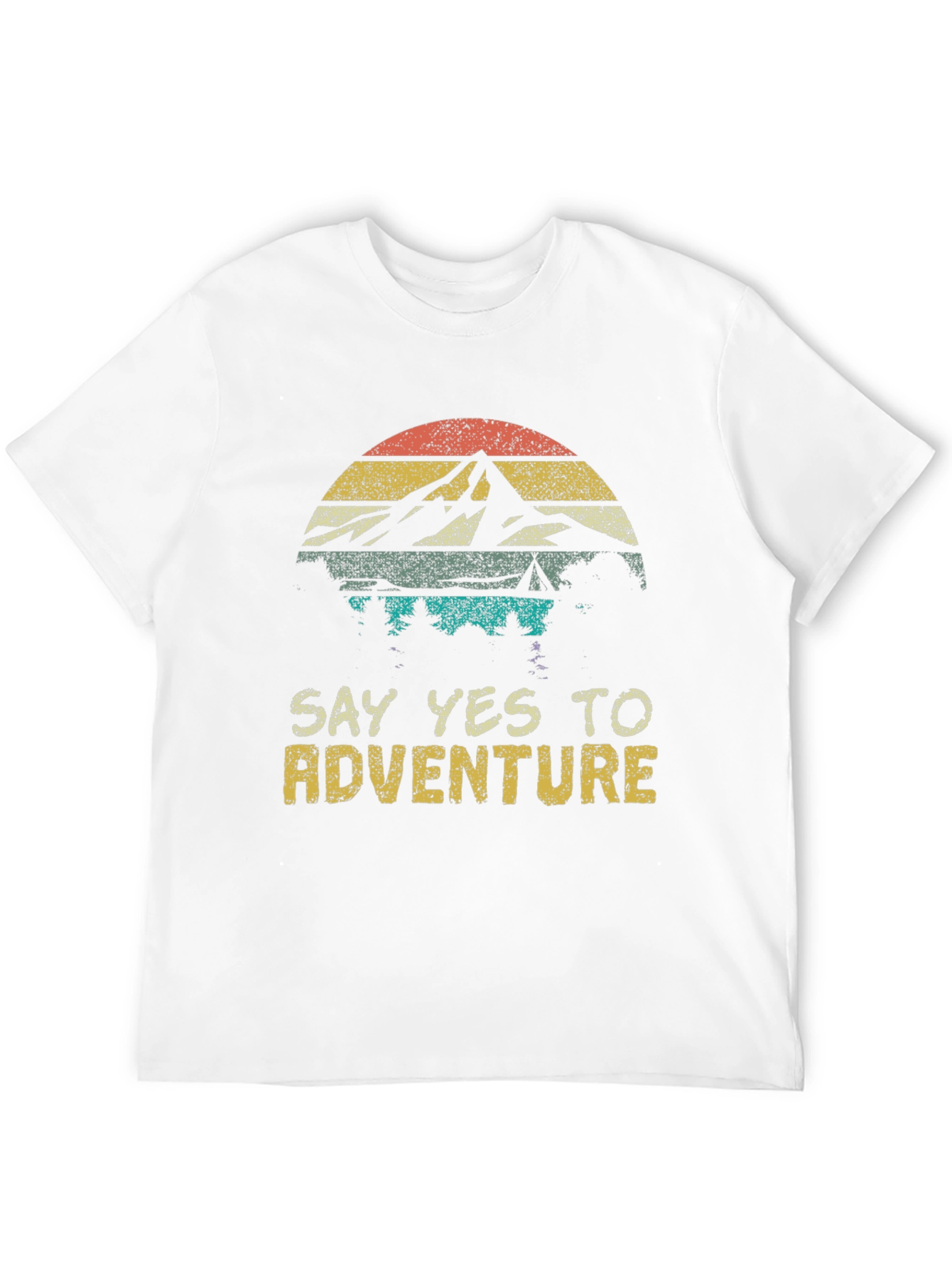Adventure Awaits Tee - Mountain Sunset Graphic