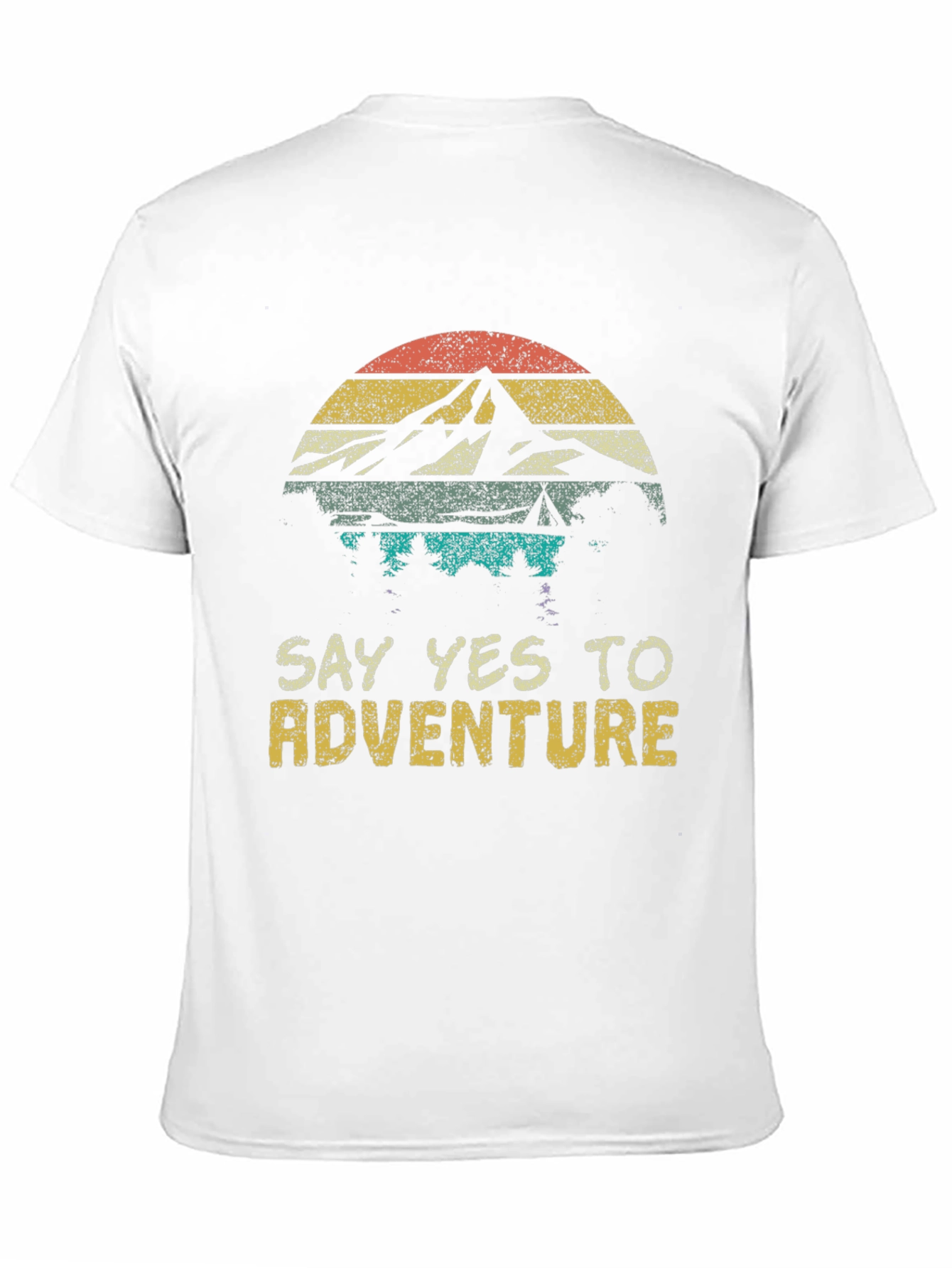 Adventure Awaits Tee - Mountain Sunset Graphic