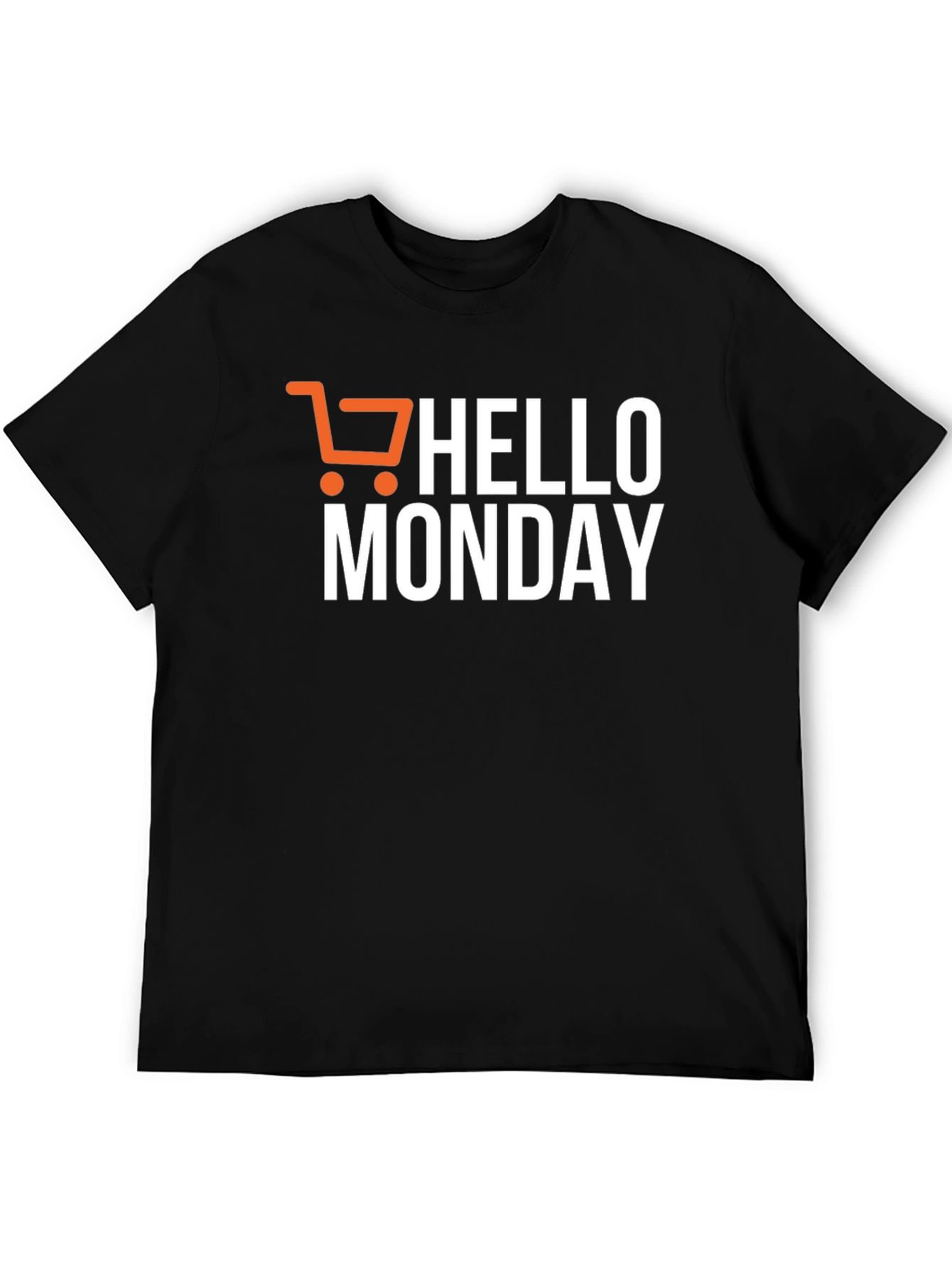 Hello Monday Black Graphic Tee Shirt