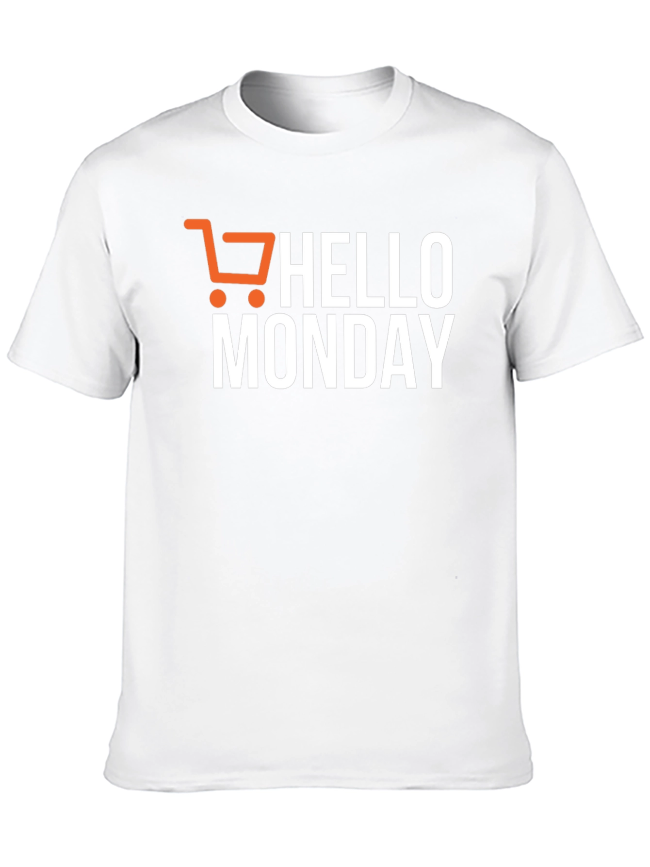 Hello Monday Black Graphic Tee Shirt