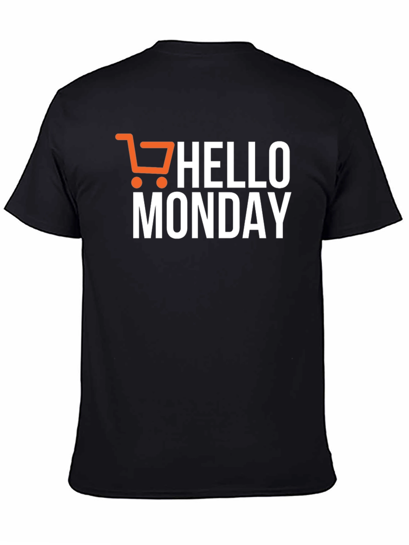 Hello Monday Black Graphic Tee Shirt