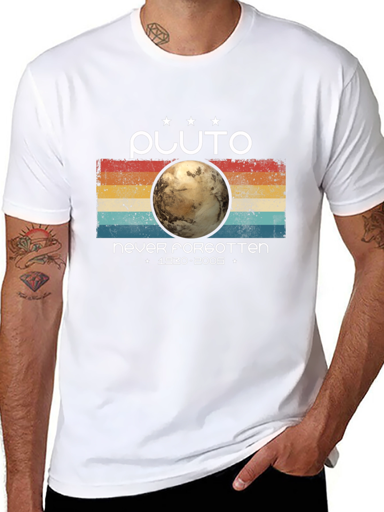 Pluto Never Forgotten Graphic Tee - Retro Style