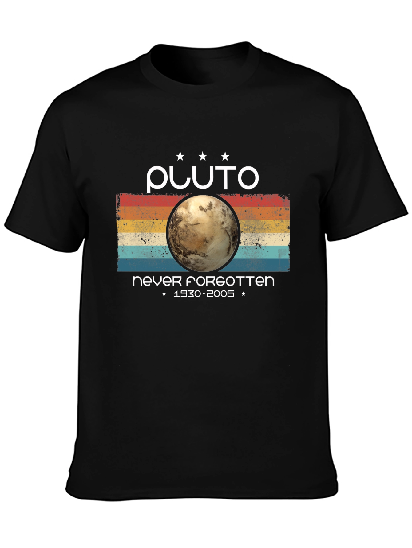 Pluto Never Forgotten Graphic Tee - Retro Style