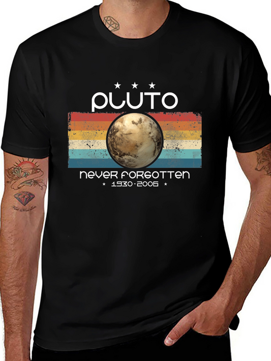 Pluto Never Forgotten Graphic Tee - Retro Style