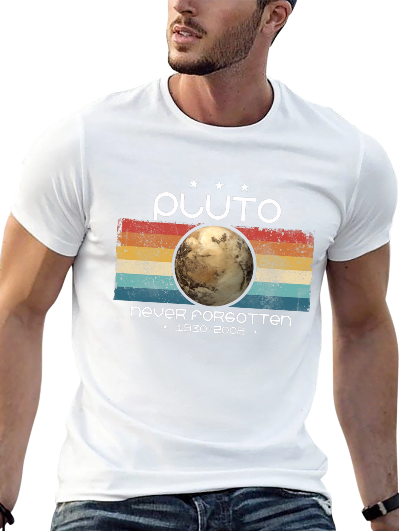 Pluto Never Forgotten Graphic Tee - Retro Style