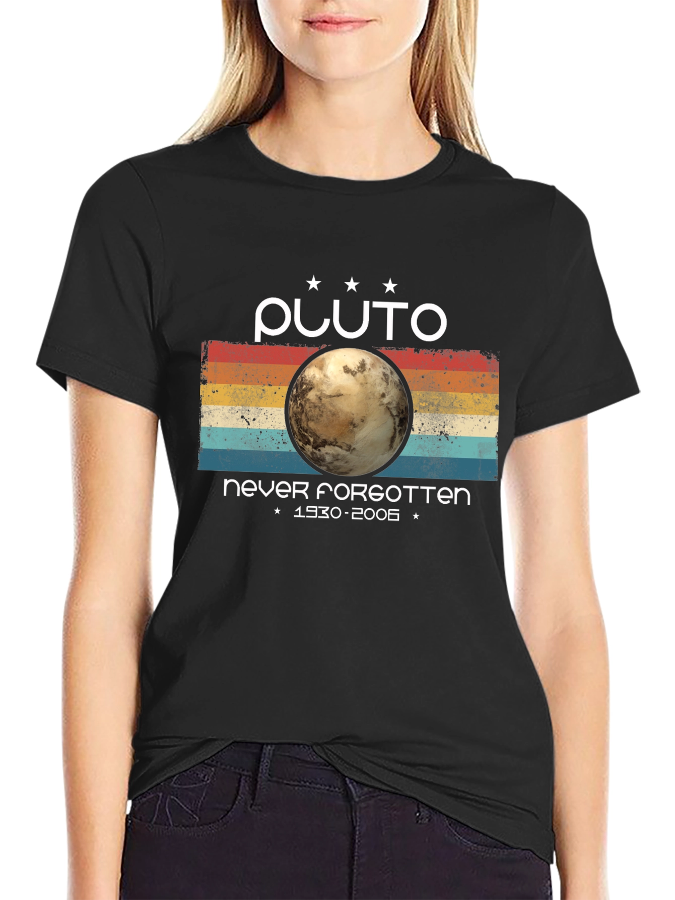 Pluto Never Forgotten Graphic Tee - Retro Style