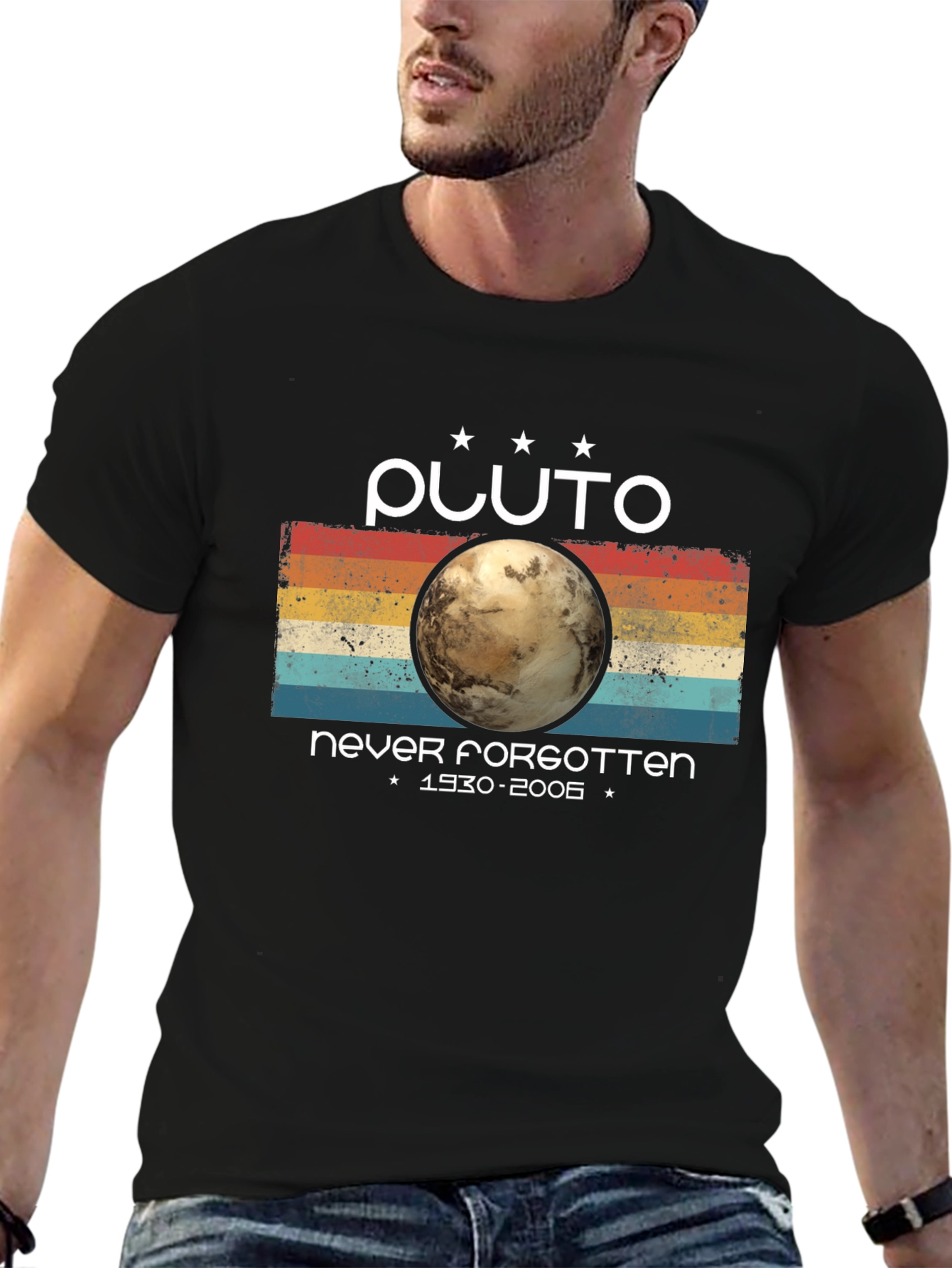 Pluto Never Forgotten Graphic Tee - Retro Style